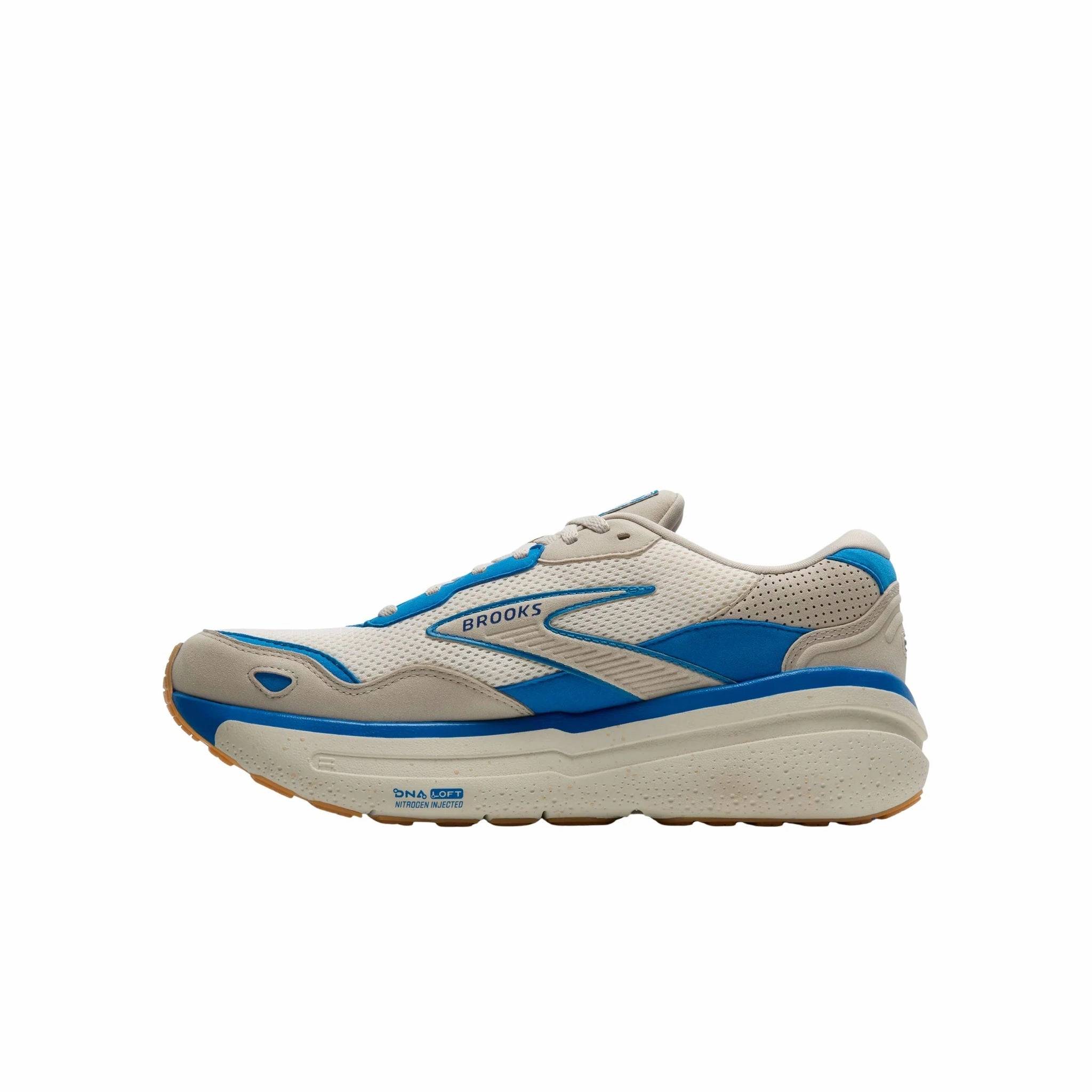 Brooks Men's Ghost Max SE Road Running Shoes - Silver Lining/Blue/Surf the Web Anti Torsion Plate Trend-setting silhouette