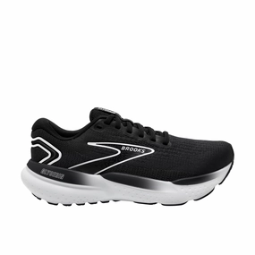 Thermoplastic Bonding Brooks Men's Glycerin 21 Road Running Shoes - Black/Grey/White