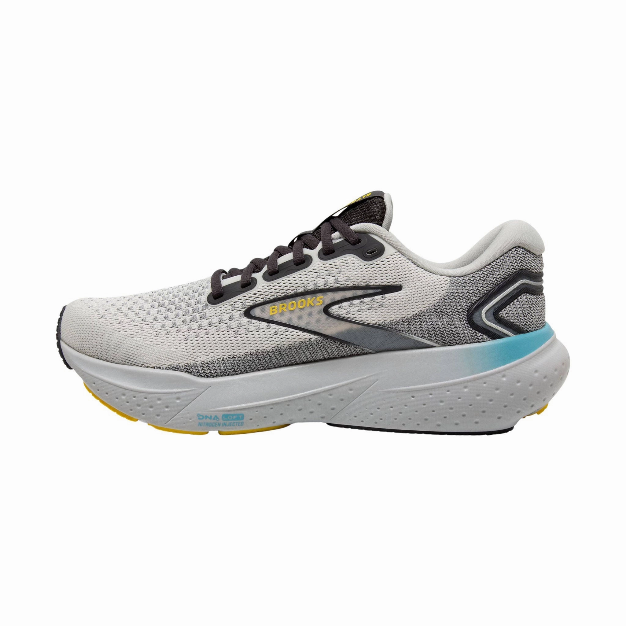 Urban Athletic Brooks Men's Glycerin 21 Road Running Shoes - Coconut/Forged Iron/Yellow