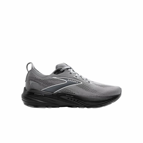 ReinforcedToe Brooks Men's Glycerin GTS 22 Running Shoes - Primer Gray/Ebony/Bluewash
