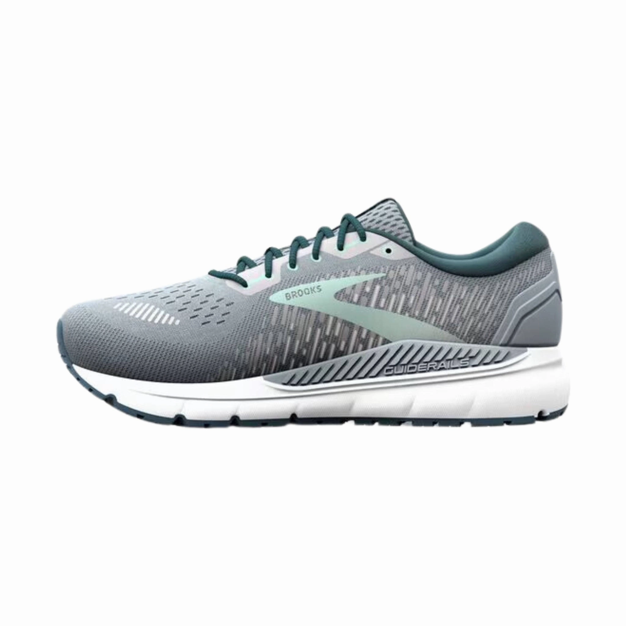 Brooks Women's Addiction GTS 15 Road Running Shoes - Grey/Navy/Aqua Unique cushioning