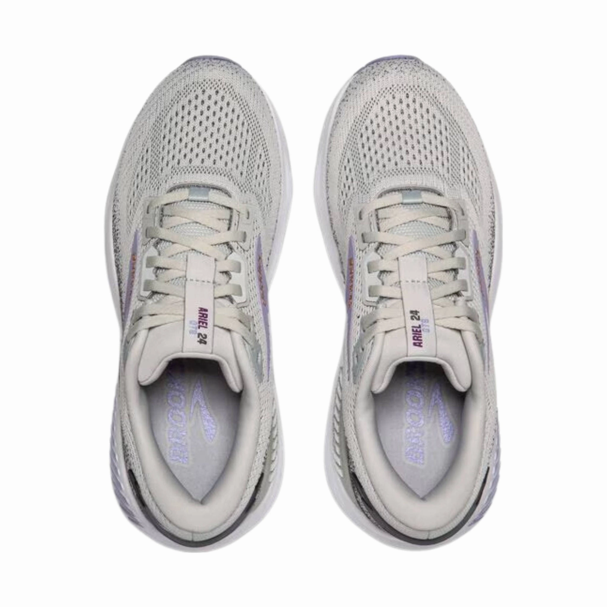 Training days Textured Tread Brooks Women's Ariel GTS 24 Road Running Shoes - Mercury/Ebony/Sweet Lavender