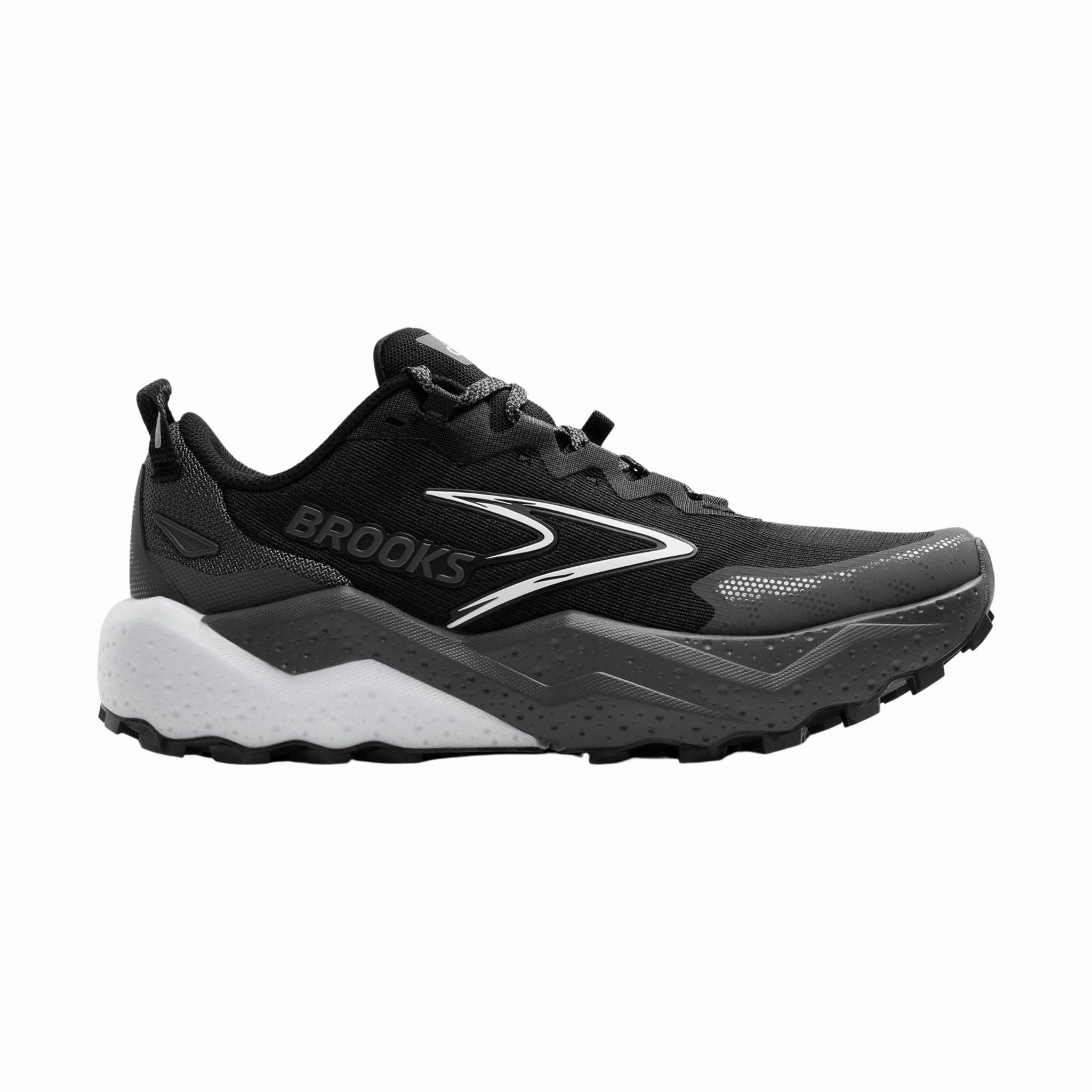 Quick Fit Brooks Women's Caldera 8 Trail Running Shoes - Black/Blackened Pearl/White