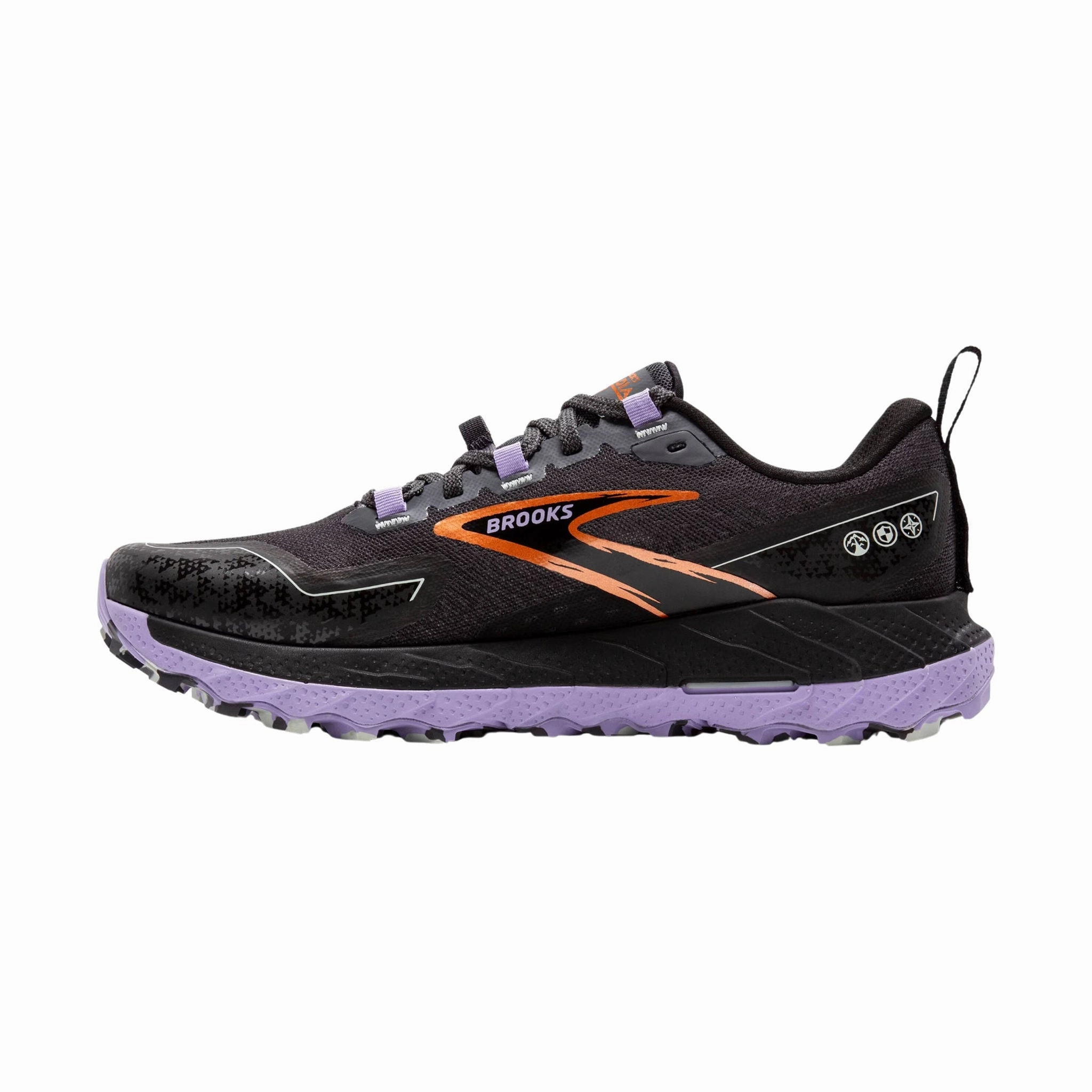 Brooks Women's Cascadia 18 Trail Running Shoes - Ebony/Sweet Lavender/Copper Sporty Style Classy Touch