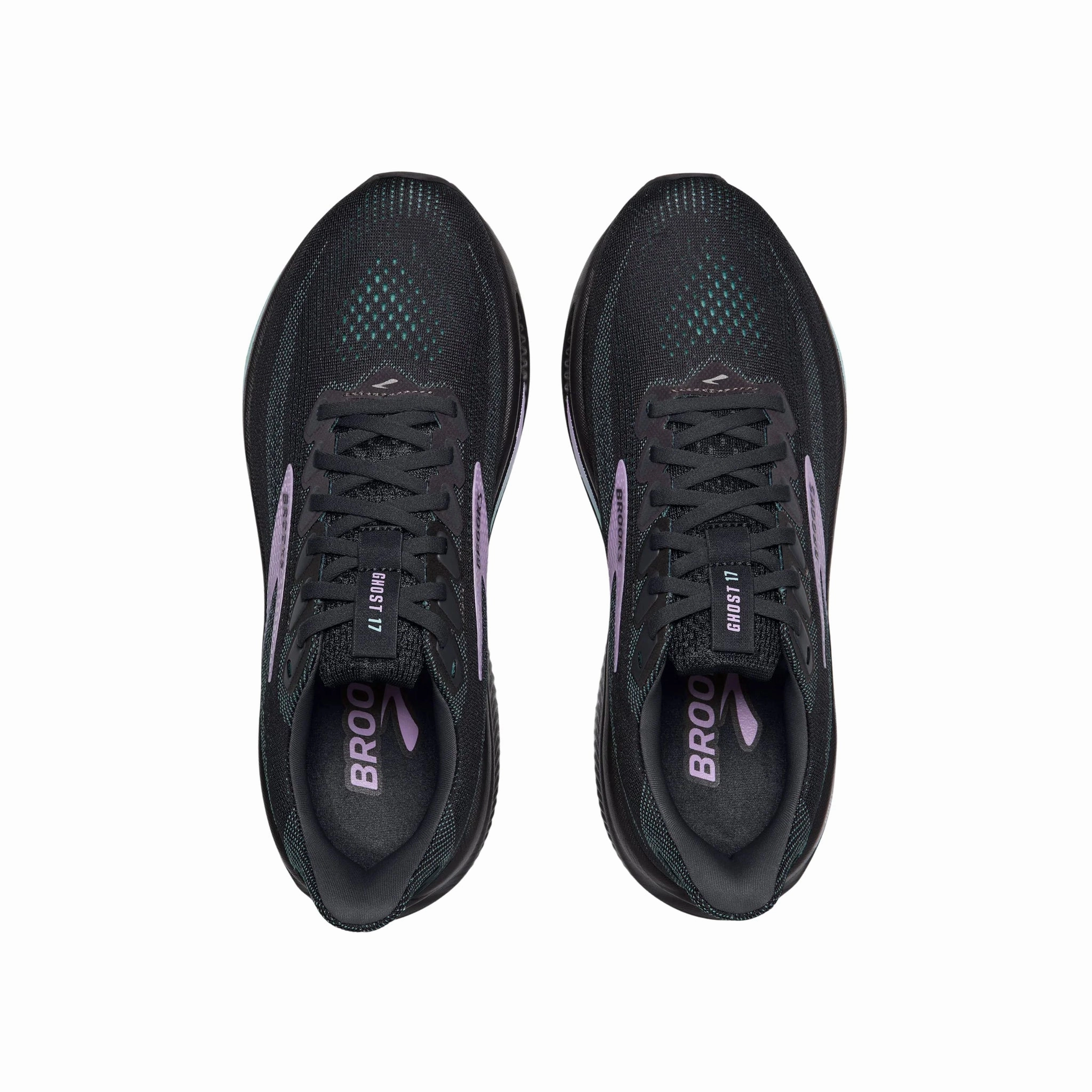 Brooks Women's Ghost 17 Road Running Shoes - Grey/Clearwater/Purple Trail Look Every Move