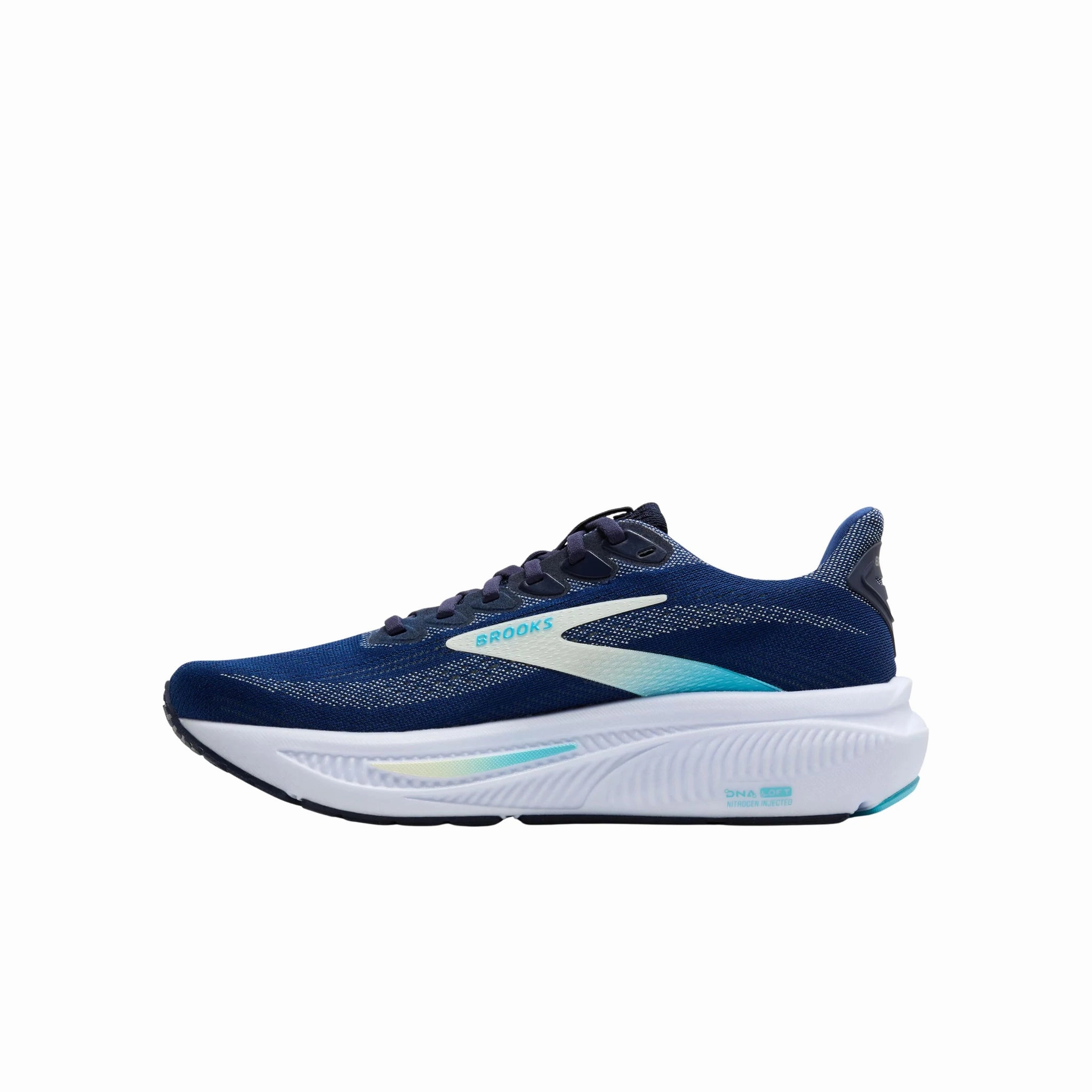 Breath Zone Fashion Movement Brooks Women's Ghost 17 Road Running Shoes - Navy/Green/Turquoise