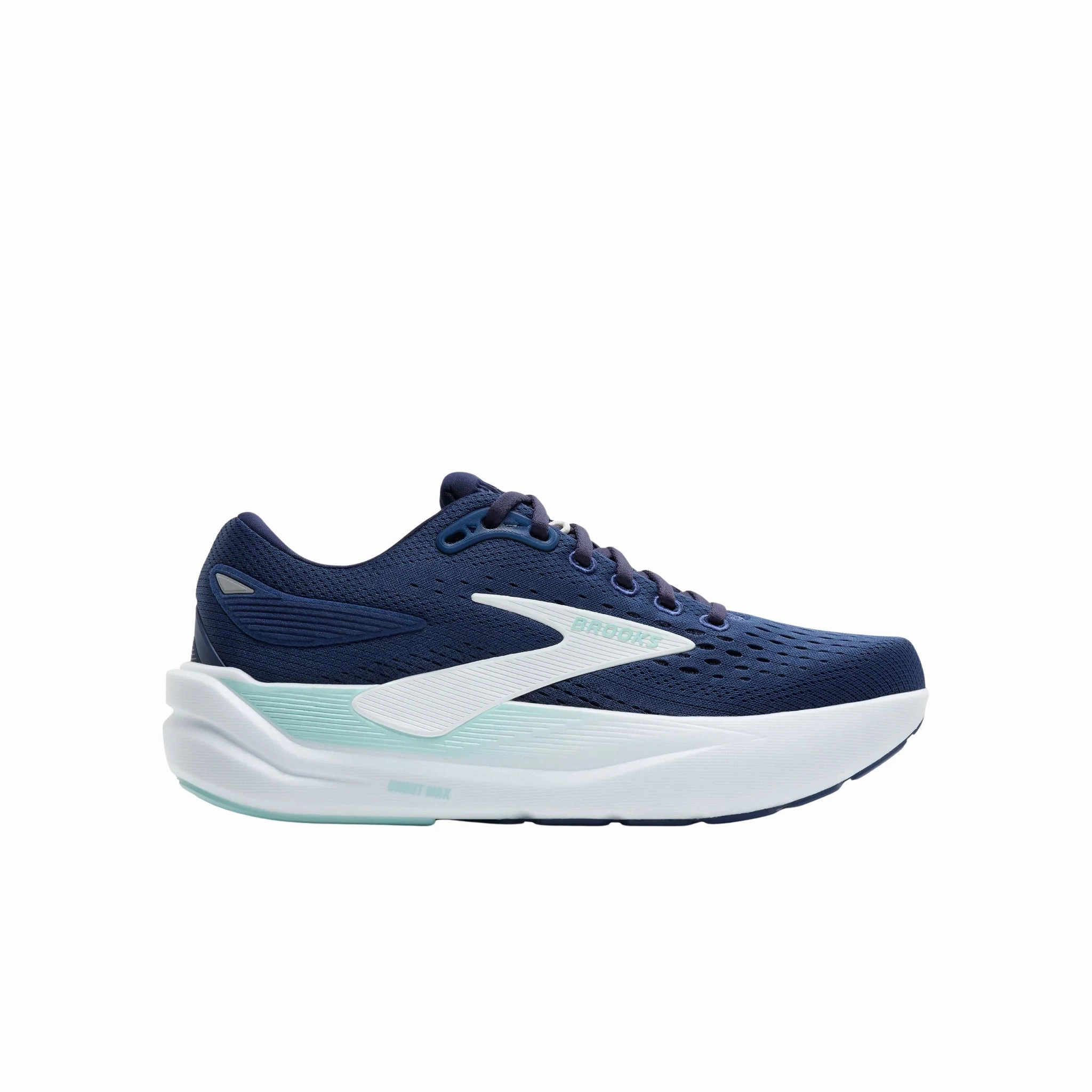 Brooks Women's Ghost Max 3 Road Running Shoes - Navy/Peacoat/Clearwater Neutral Tone Options Flex Groove Technology