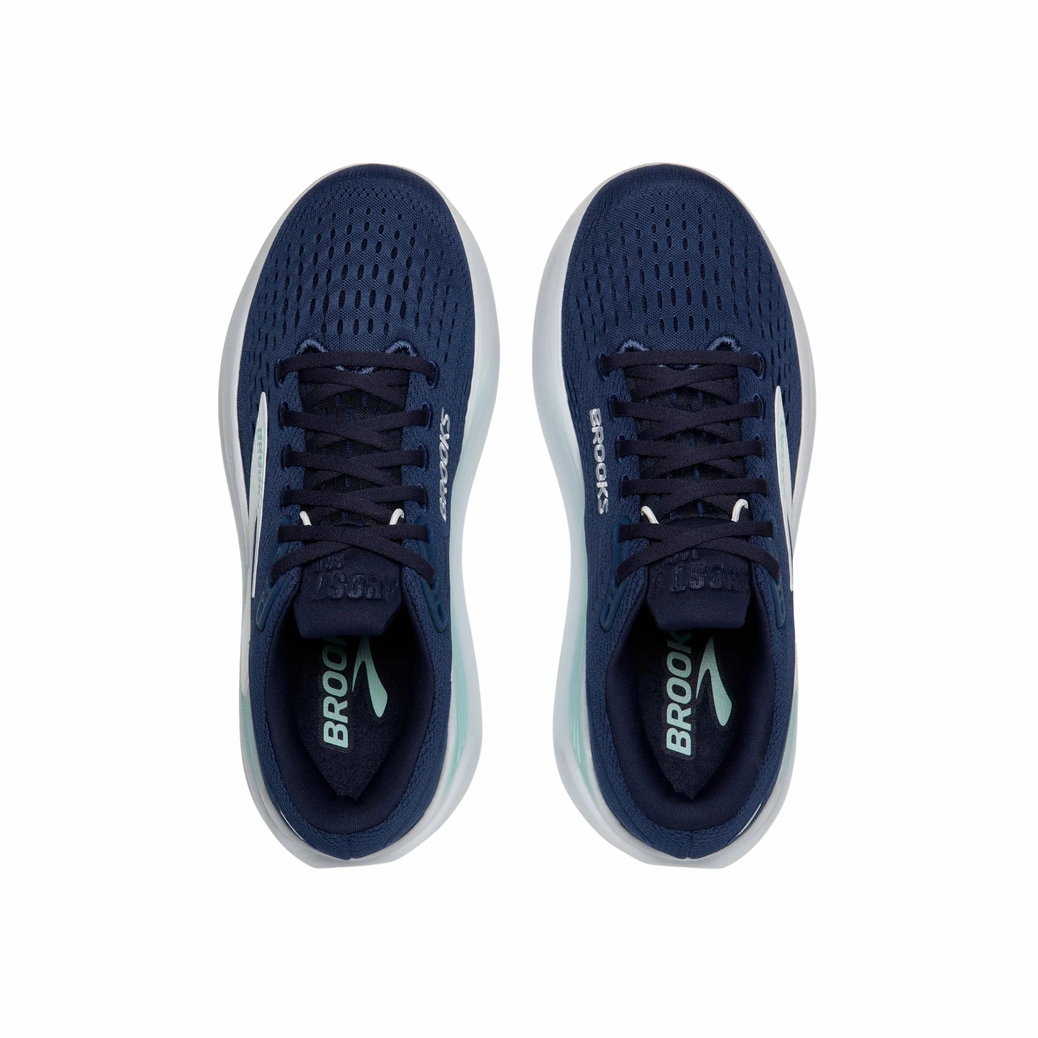 Lightweight EVA Foam Brooks Women's Ghost Max 3 Road Running Shoes - Navy/Peacoat/Clearwater