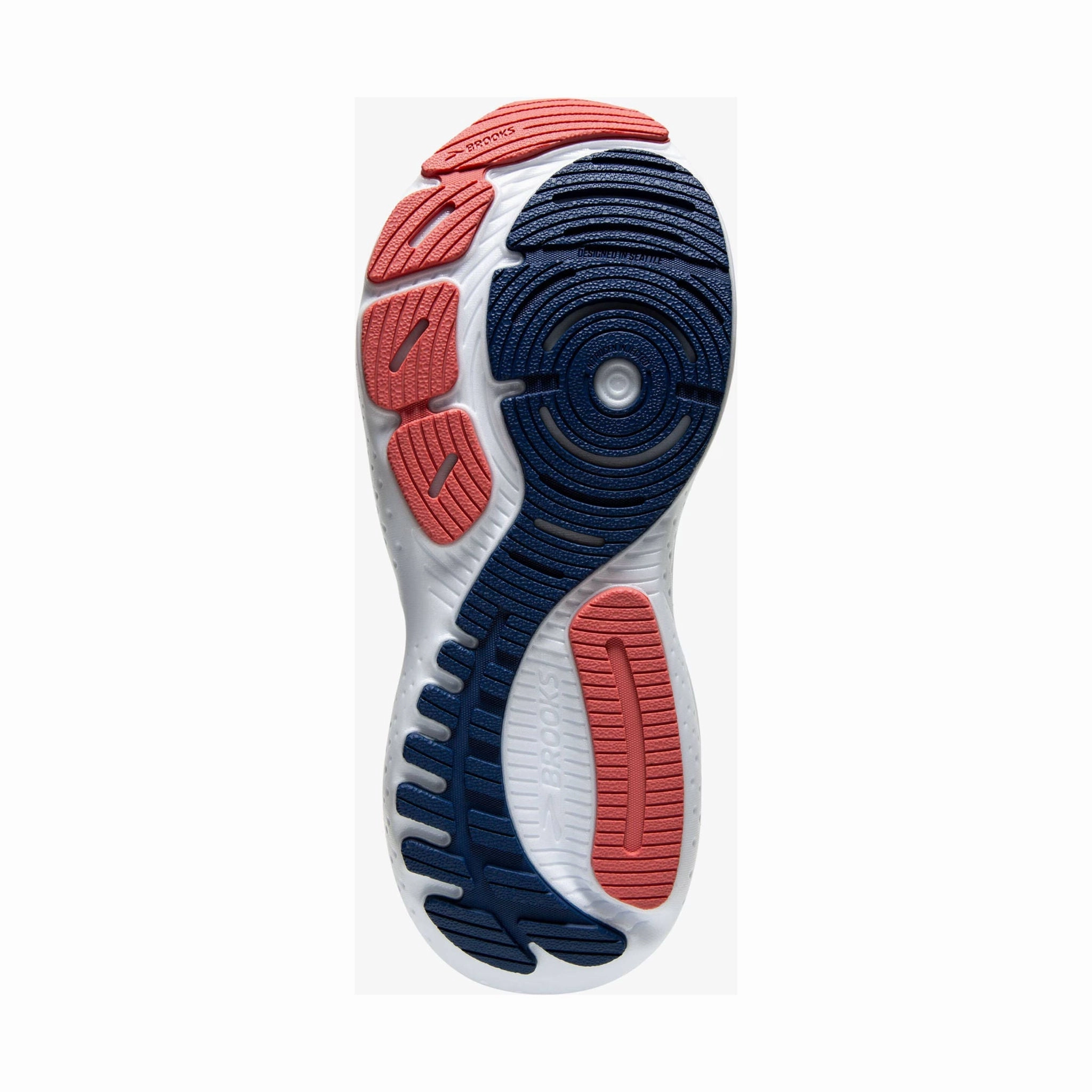 Move Smooth Brooks Women's Glycerin GTS 21 Road Running Shoes - Blue/Pink/Rose