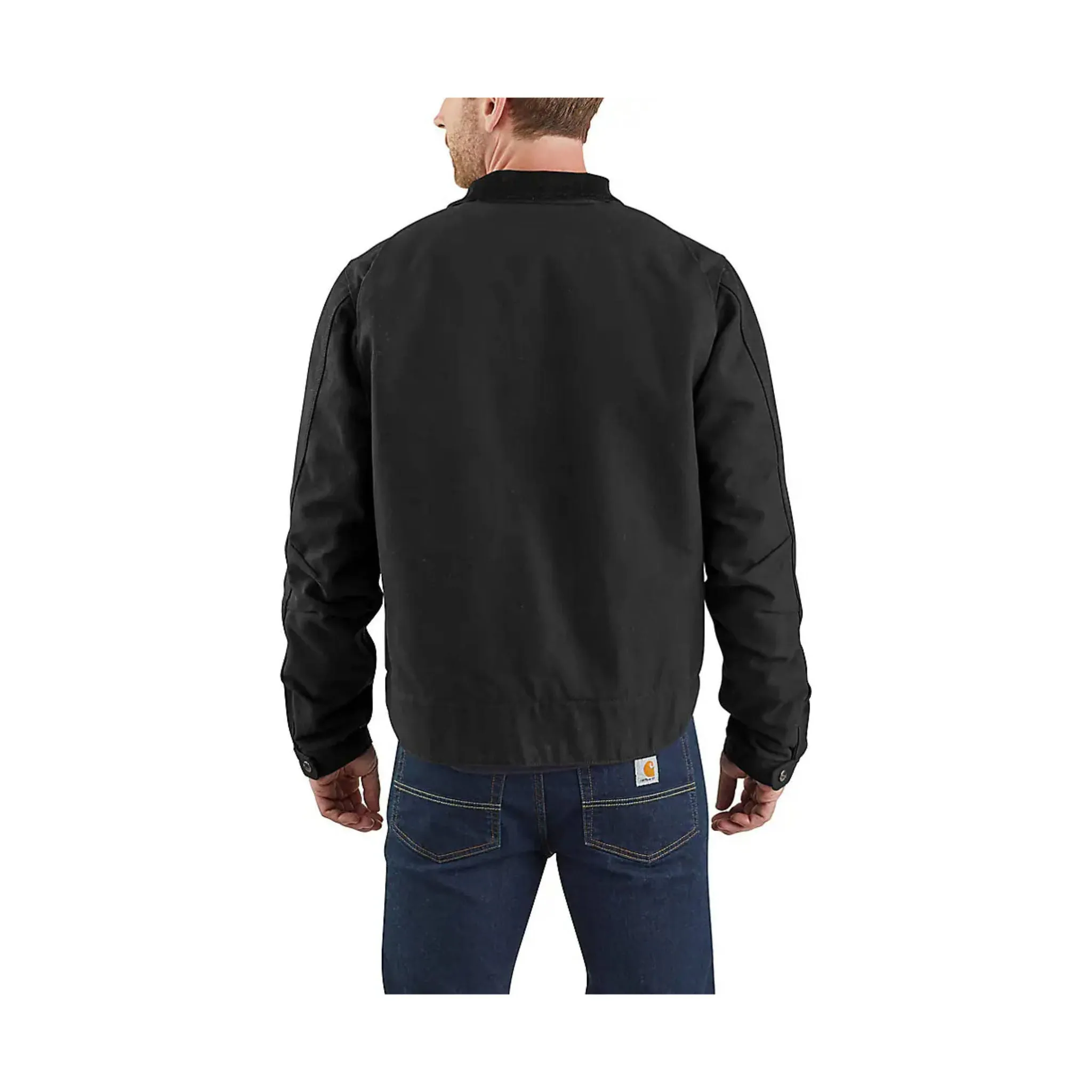 Carhartt Men's Blanket Lined Relaxed Fit Detroit Jacket - Black FlexibleFit