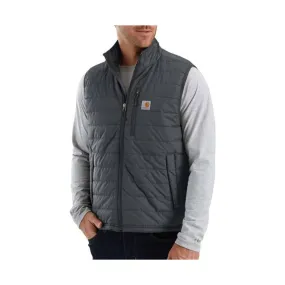 Carhartt Men's Rain Defender Relaxed Fit Lightweight Insulated Vest - Shadow Magnetic Fastenings
