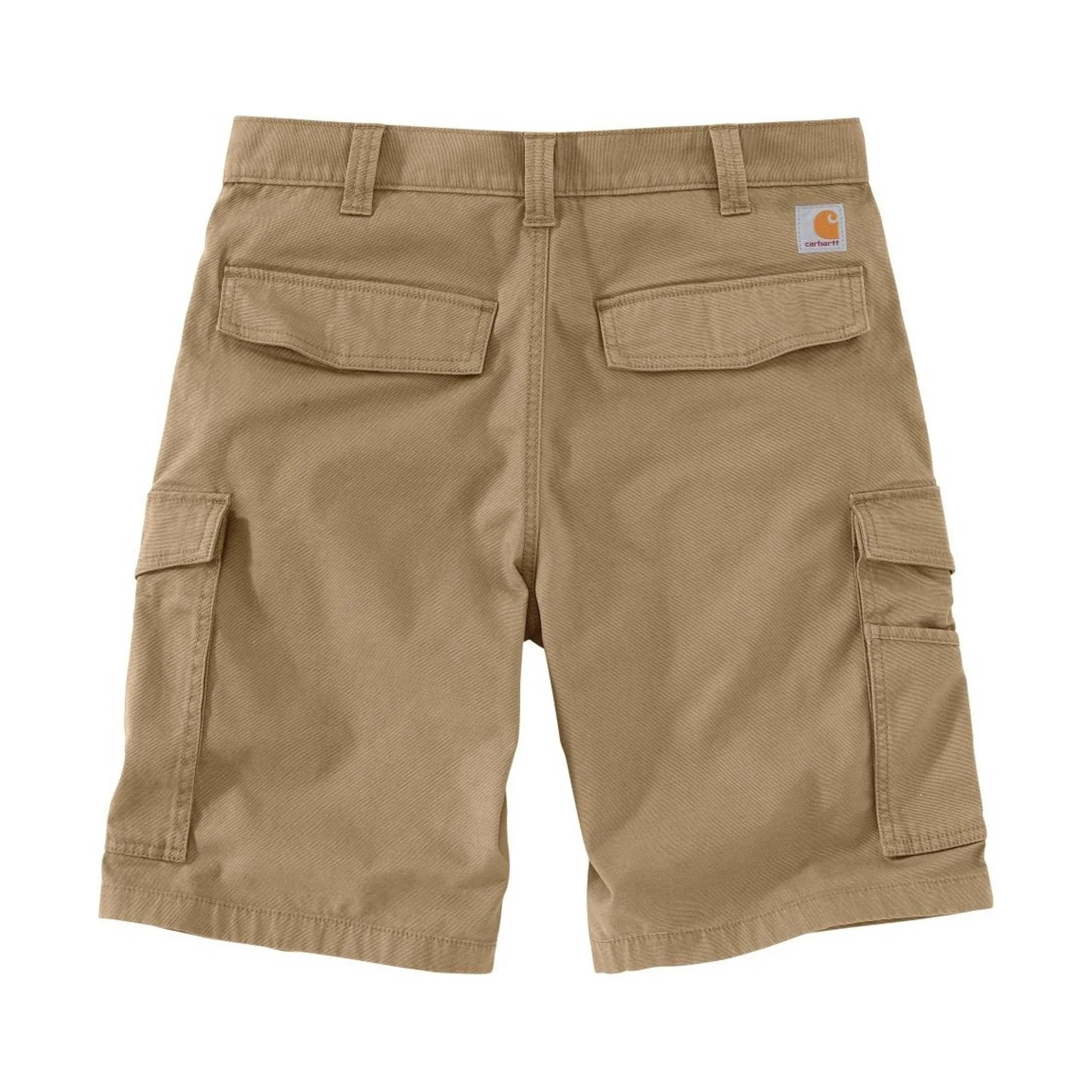 Carhartt Men's Rugged Flex Rigby Cargo Short 11 Inch - Dark Khaki Daily Comfort Chafe Resistant Seams