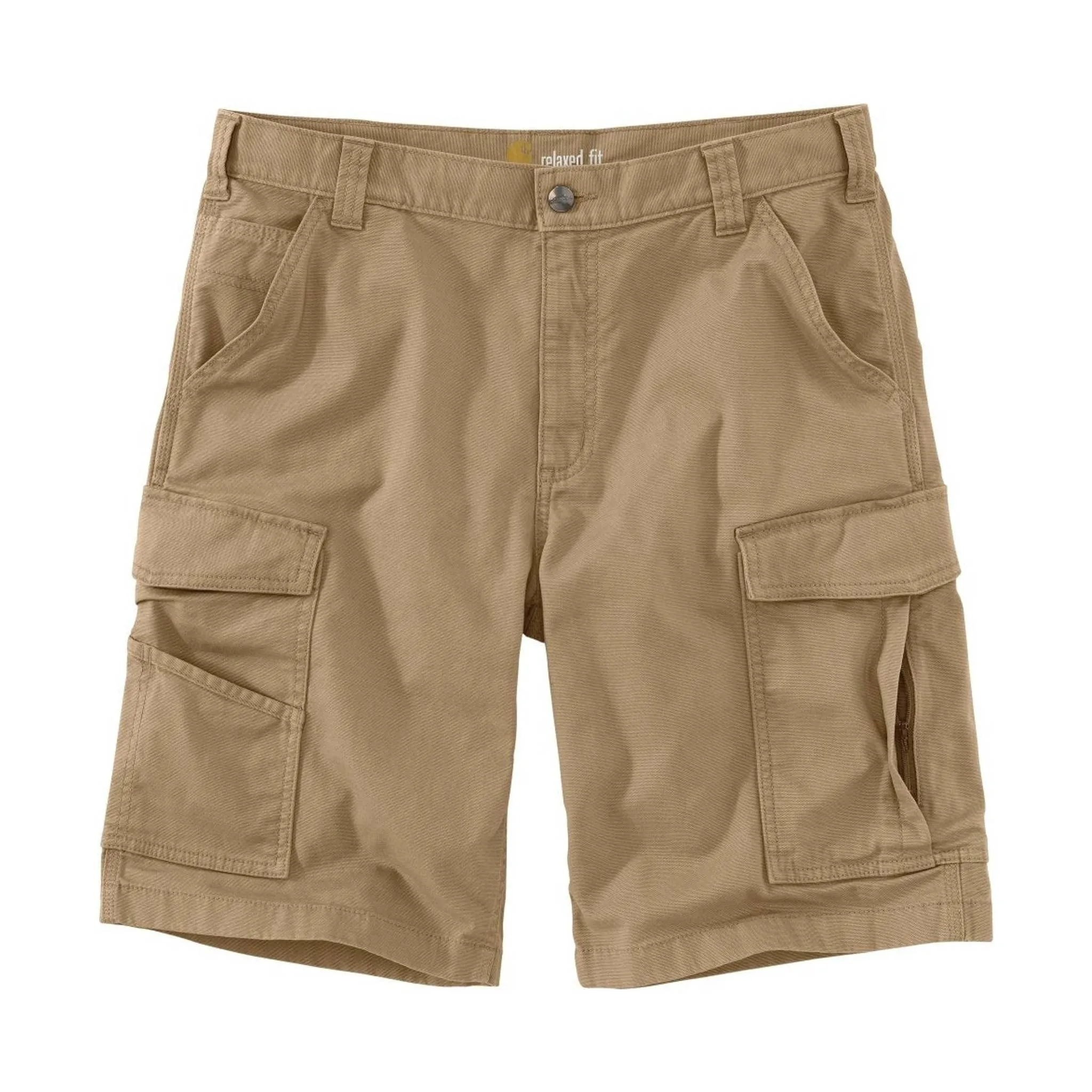 Mesh Ventilation Zones Carhartt Men's Rugged Flex Rigby Cargo Short 11 Inch - Dark Khaki
