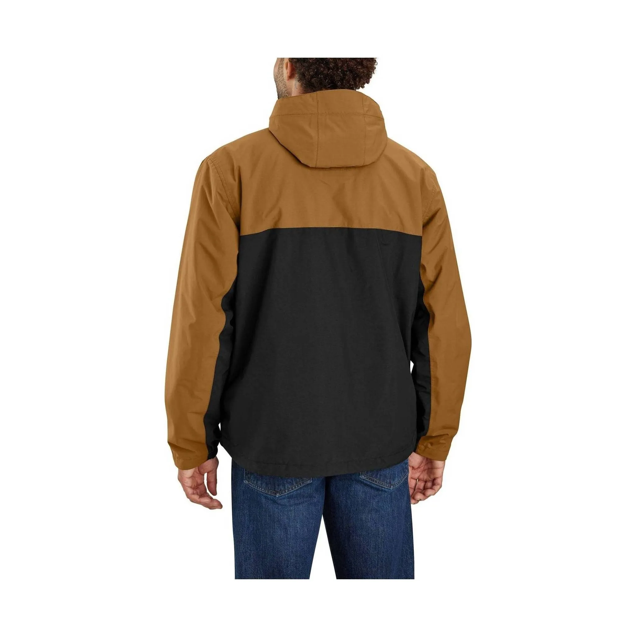 RubberizedTrim Light Travel Piece Carhartt Men's Storm Defender Relaxed Fit Lightweight Packable Jacket - Carhartt Brown/Black