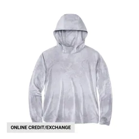 Carhartt Women's Force Sun Defender Relaxed Fit Lightweight Long Sleeve Hooded Graphic T Shirt - Lavender Watercolor Lightweight Comfort