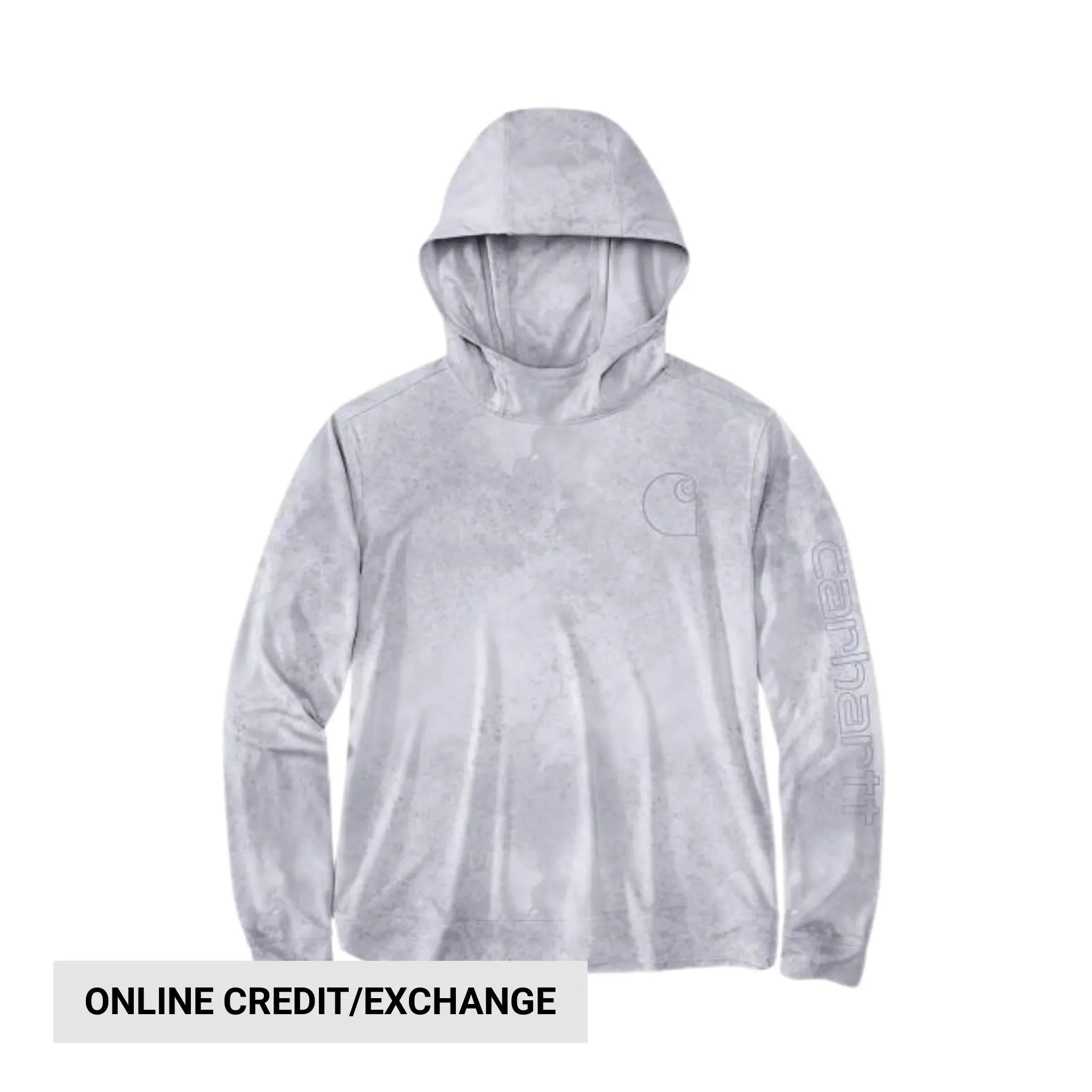 Carhartt Women's Force Sun Defender Relaxed Fit Lightweight Long Sleeve Hooded Graphic T Shirt - Lavender Watercolor Lightweight Comfort