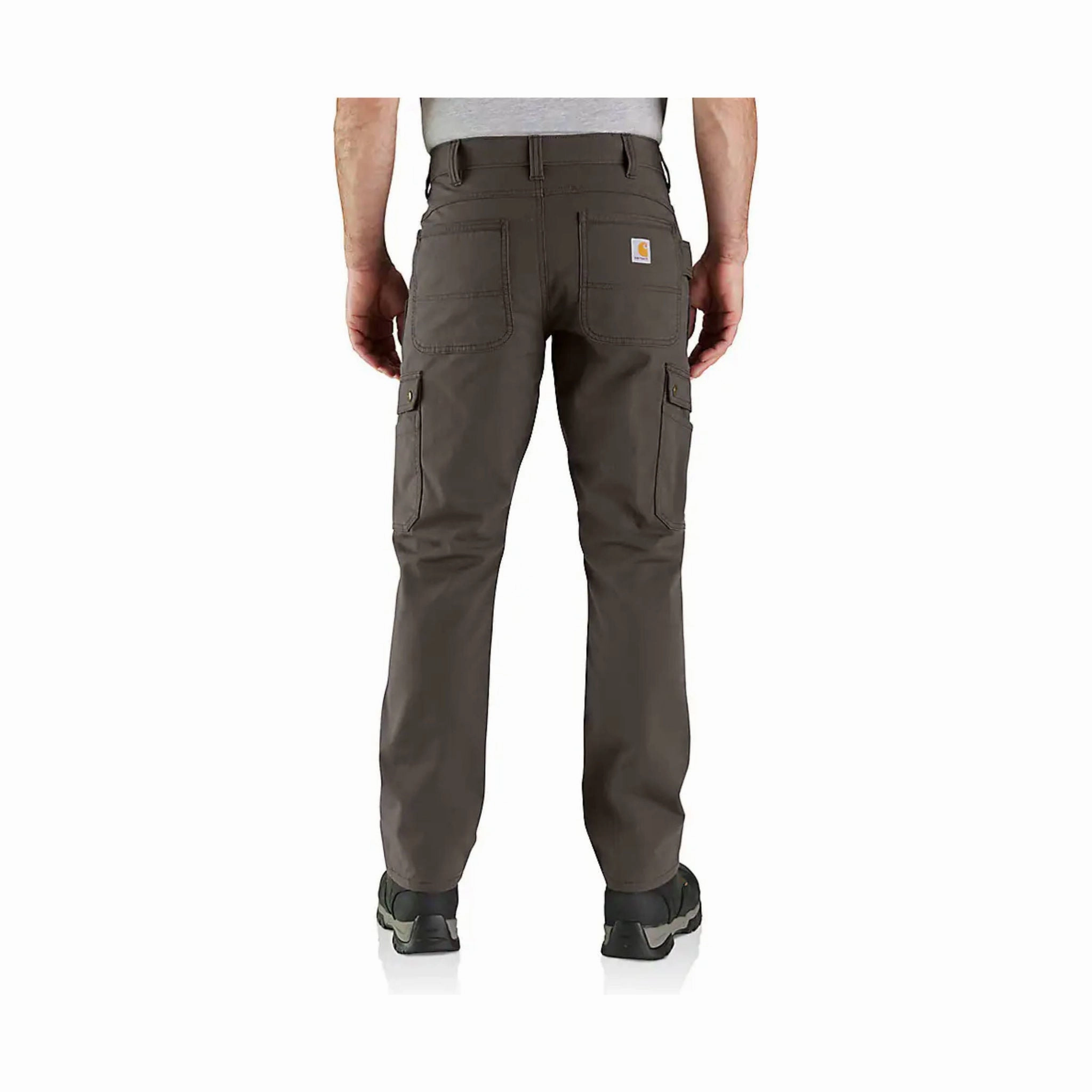 Stretch Support Quick Wear Fit Carhartt Men's Cargo Relaxed Fit Rugged Flex Work Pant - Dark Coffee