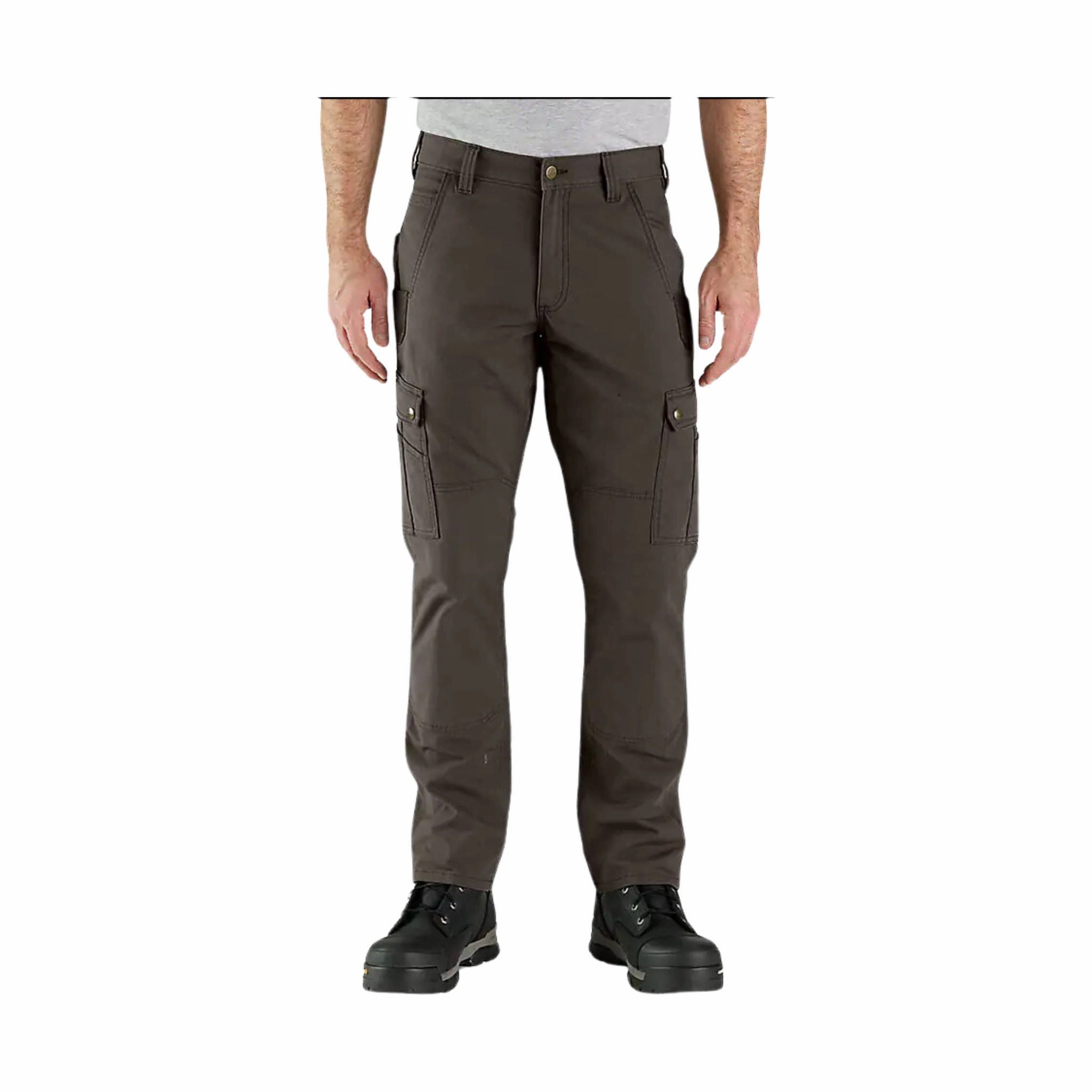 Secure fit Body Friendly Carhartt Men's Cargo Relaxed Fit Rugged Flex Work Pant - Dark Coffee