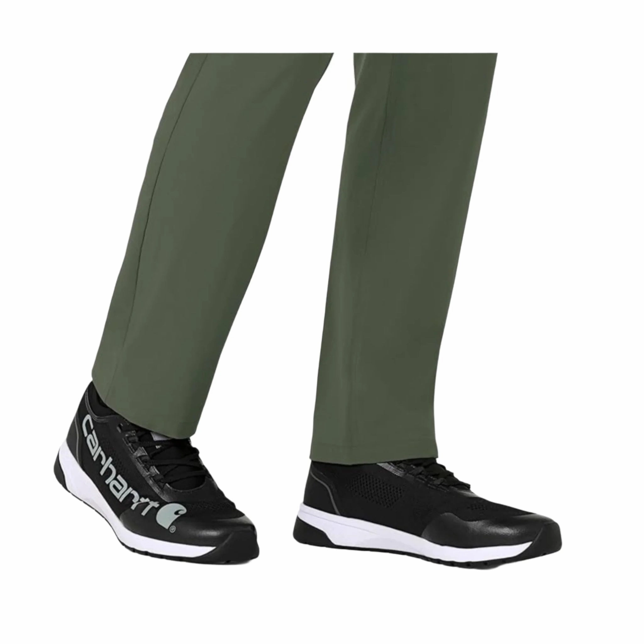 Carhartt Men's Cross Flex Straight Leg Scrub Pant - Olive Soft Finish Slim Look Fit