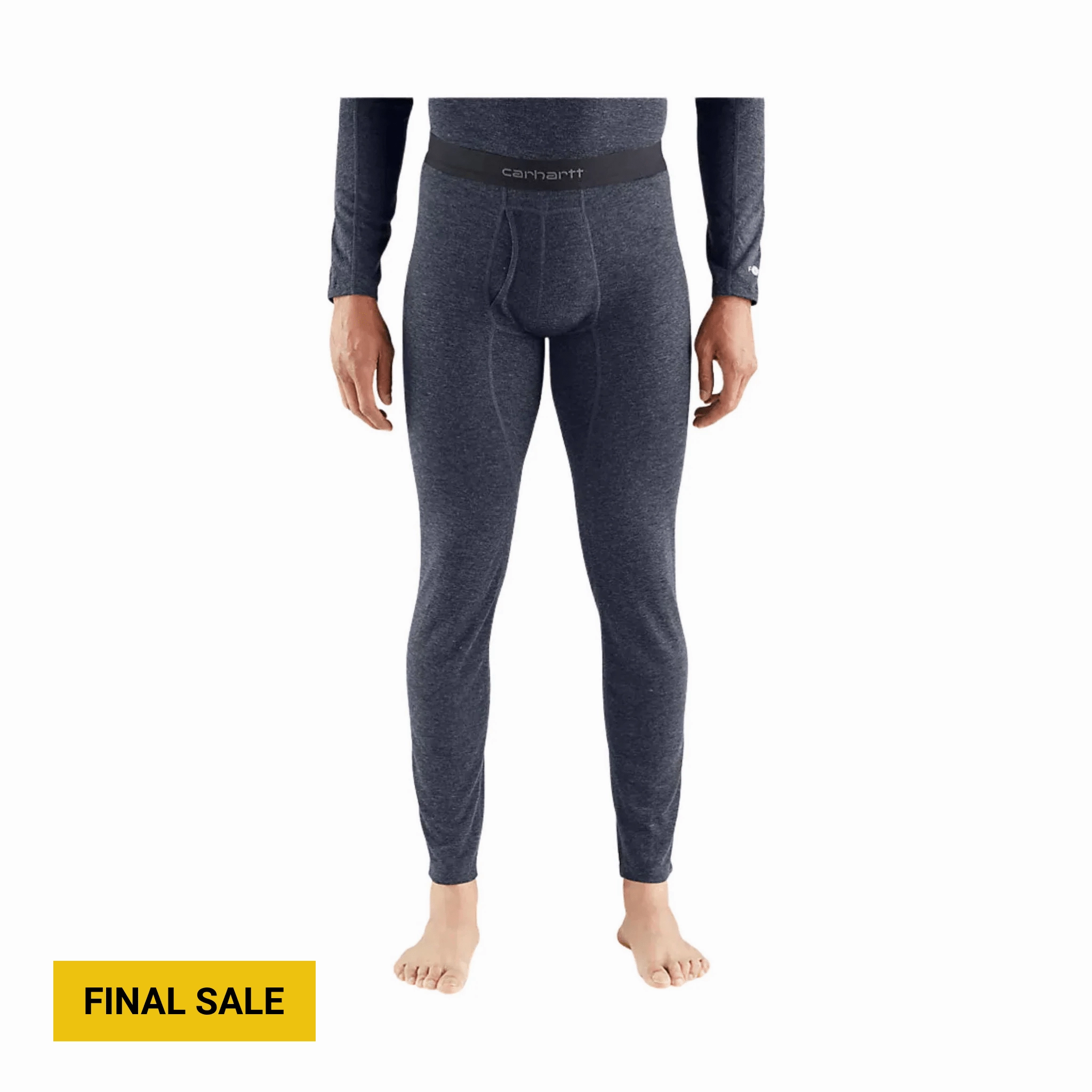 Carhartt Men's Force Midweight Synthetic Wool Blend Base Layer Pant - Navy Quick Flex