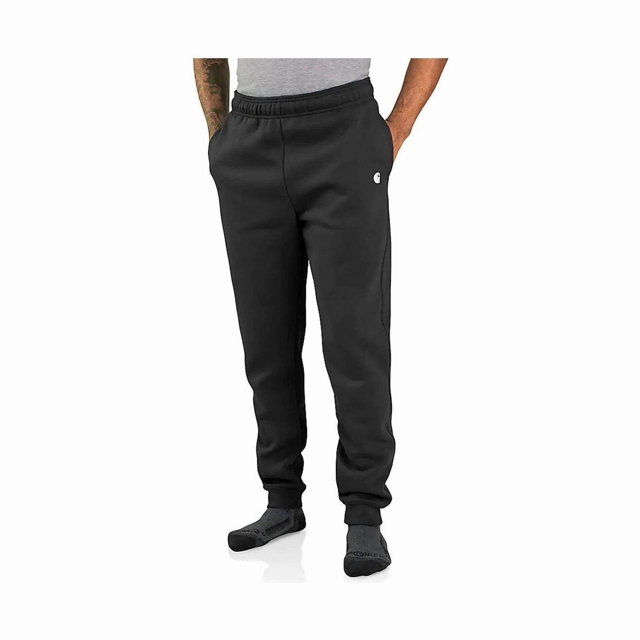 Carhartt Men's Loose Fit Midweight Tapered Sweatpants - Black FlexibleMobilityDesign Outdoor Activity