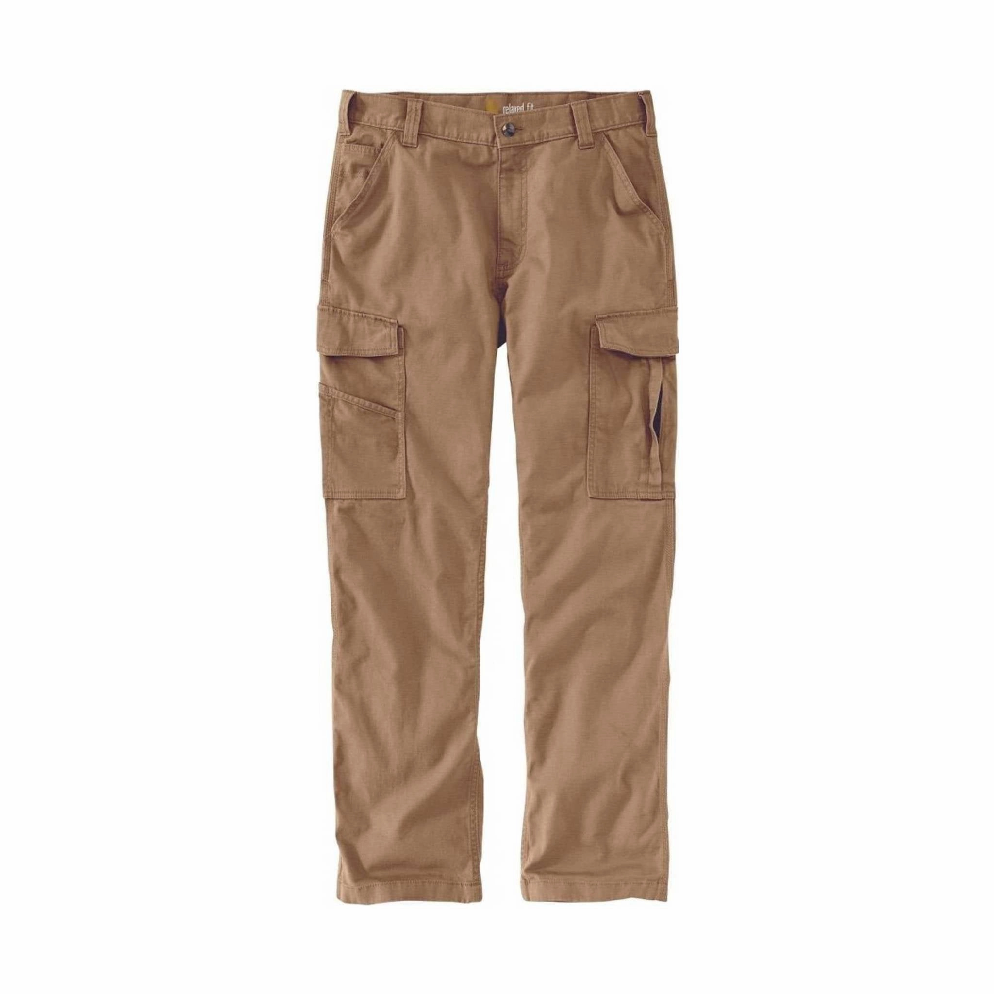 Carhartt Men's Relaxed Fit Canvas Cargo Work Pant - Dark Khaki Practical Comfort Eco Friendly Dye