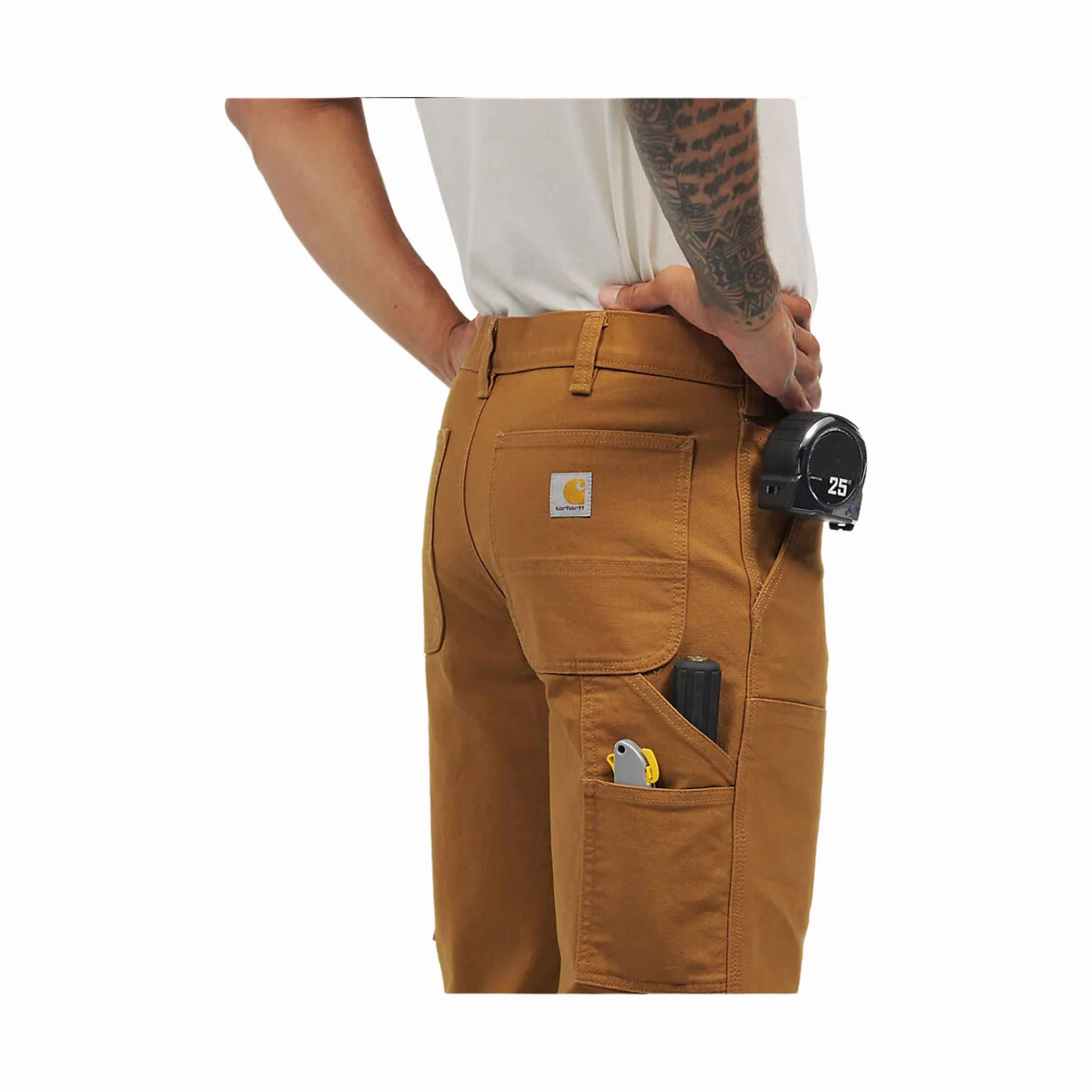 Carhartt Men's Rugged Flex? Relaxed Fit Double Front Pant - Carhartt Brown Soft Material