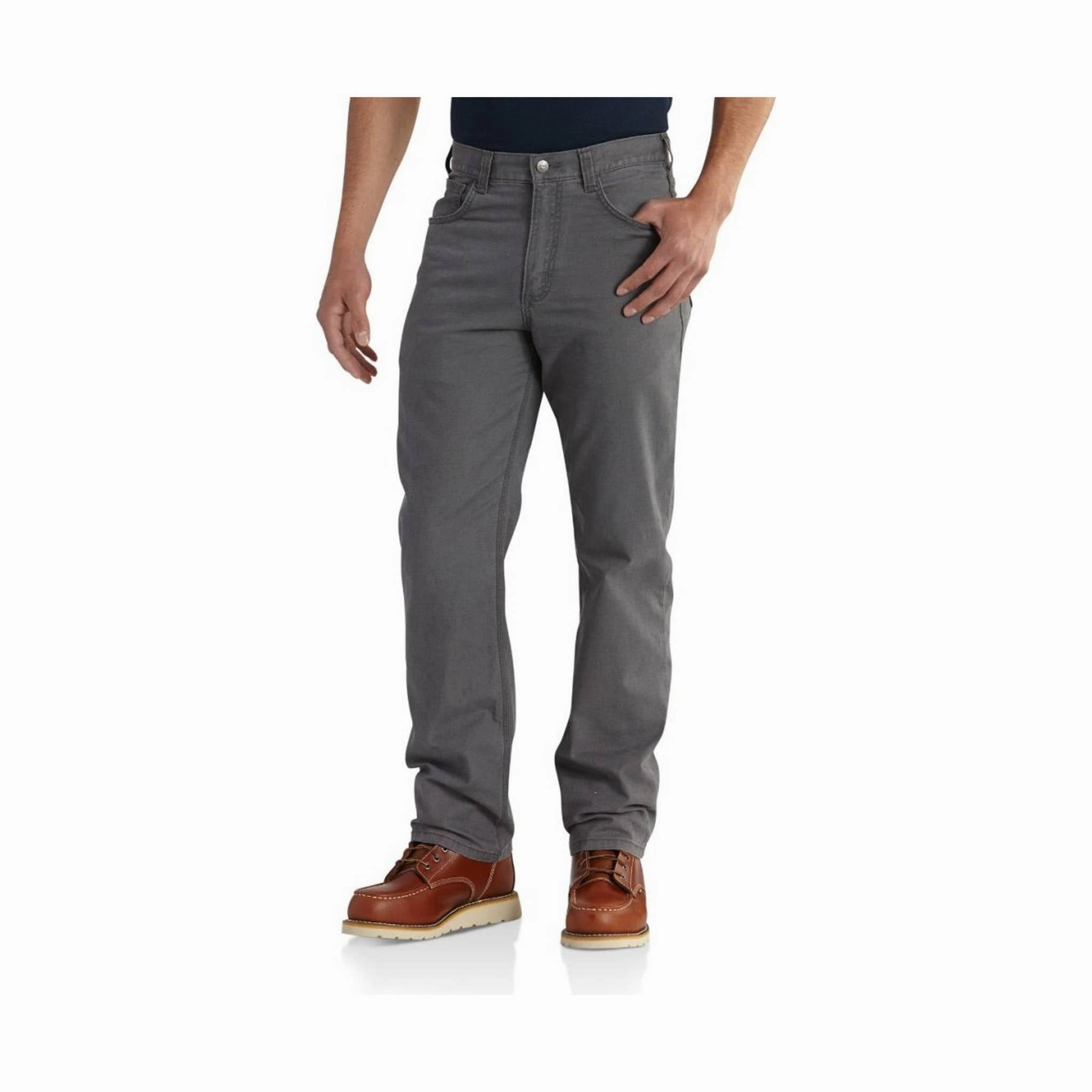 Carhartt Men's Rugged Flex Rigby Five Pocket Pant - Gravel Quick Comfort Quick Fit