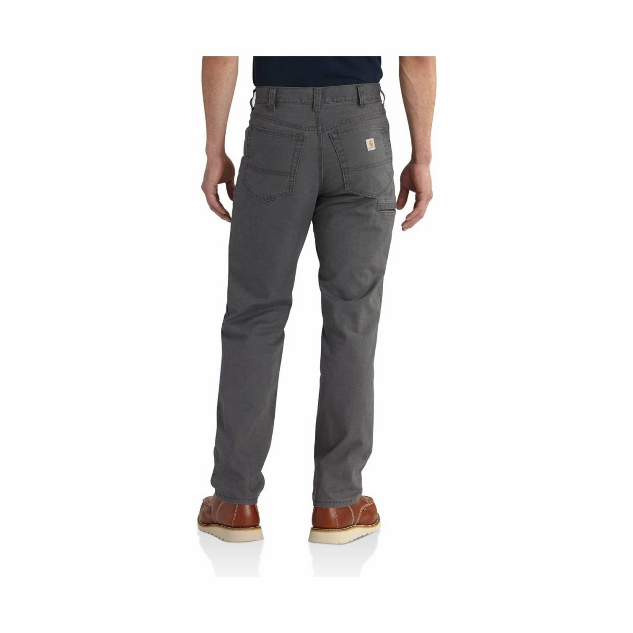 Stretch Motion Dynamic Flex Panels Carhartt Men's Rugged Flex Rigby Five Pocket Pant - Gravel