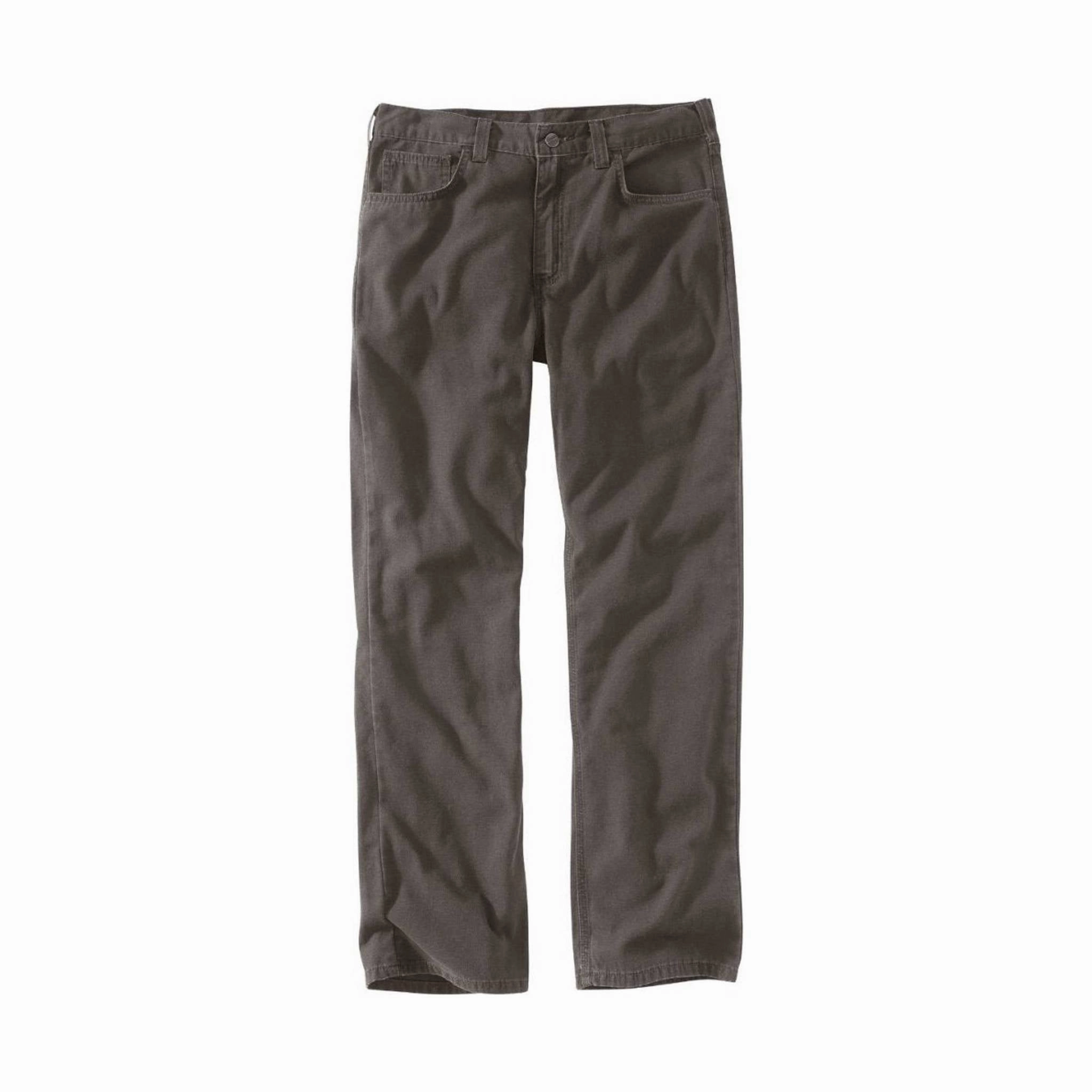 Soft Feel Quick Release Buckle Carhartt Men's Rugged Flex Rigby Five Pocket Pant - Gravel