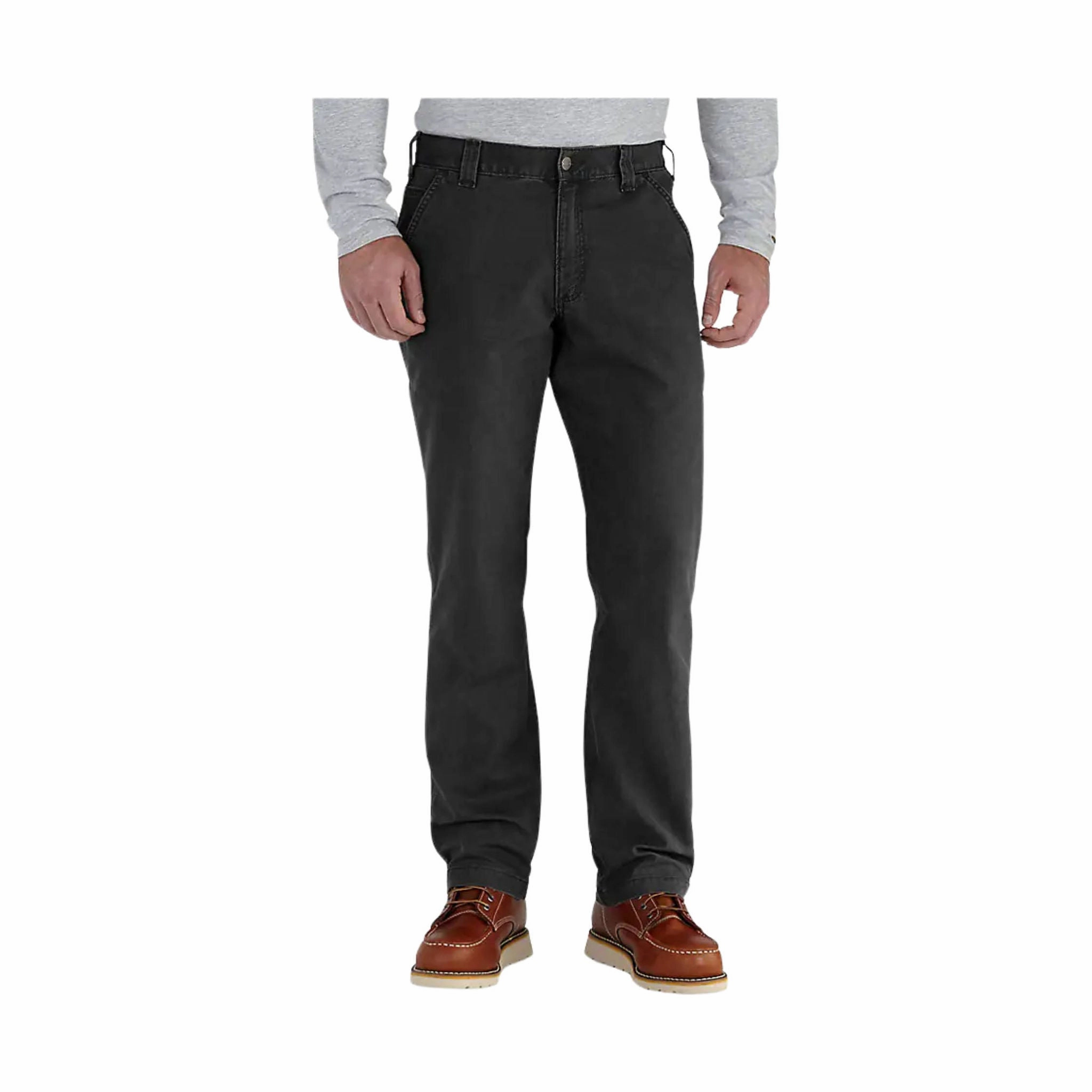 Carhartt Men's Rugged Flex? Rigby Relaxed Fit Pant - Black Water Repellent