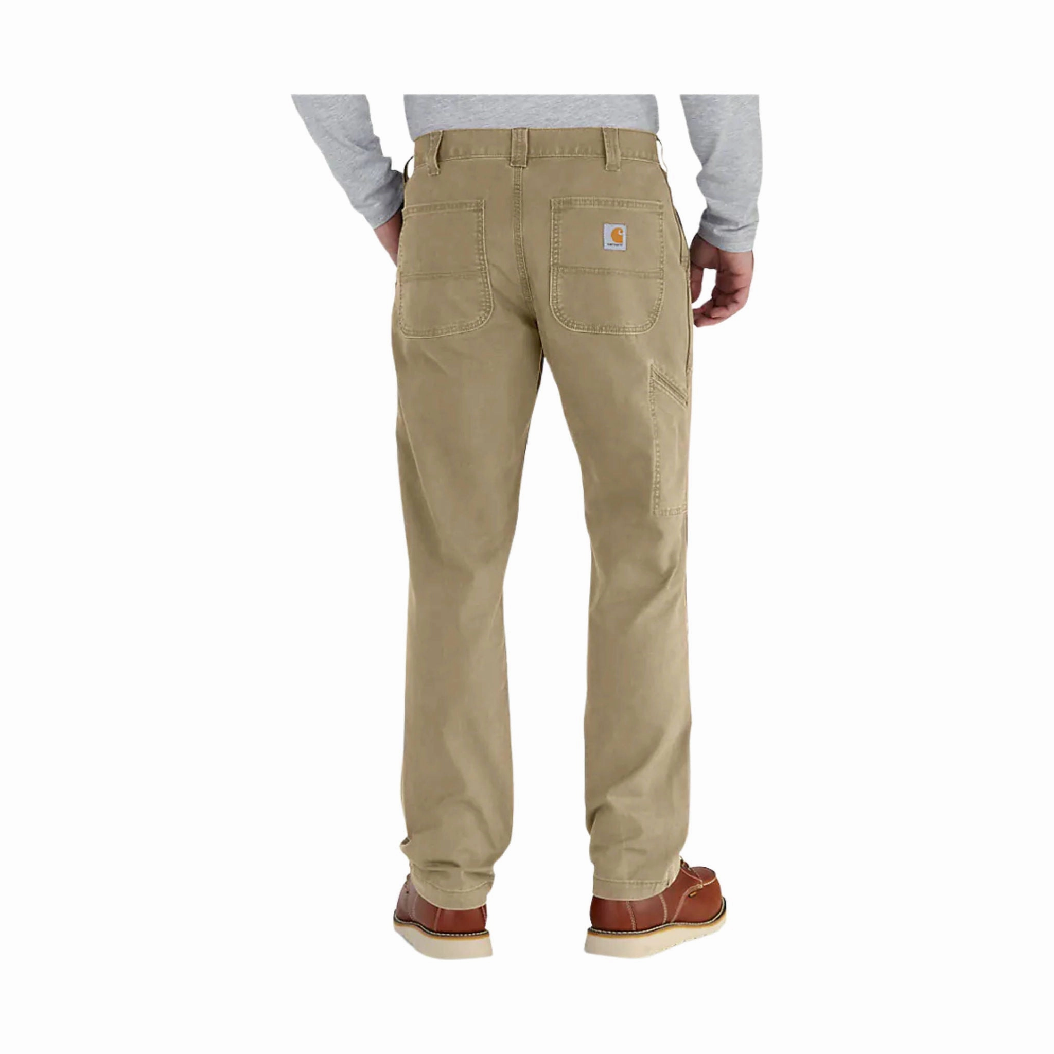 Recycled Polyester Blend Carhartt Men's Rugged Flex? Rigby Relaxed Fit Pant - Dark Khaki