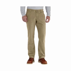 Carhartt Men's Rugged Flex? Rigby Relaxed Fit Pant - Dark Khaki Low Maintenance Perfectly Fit