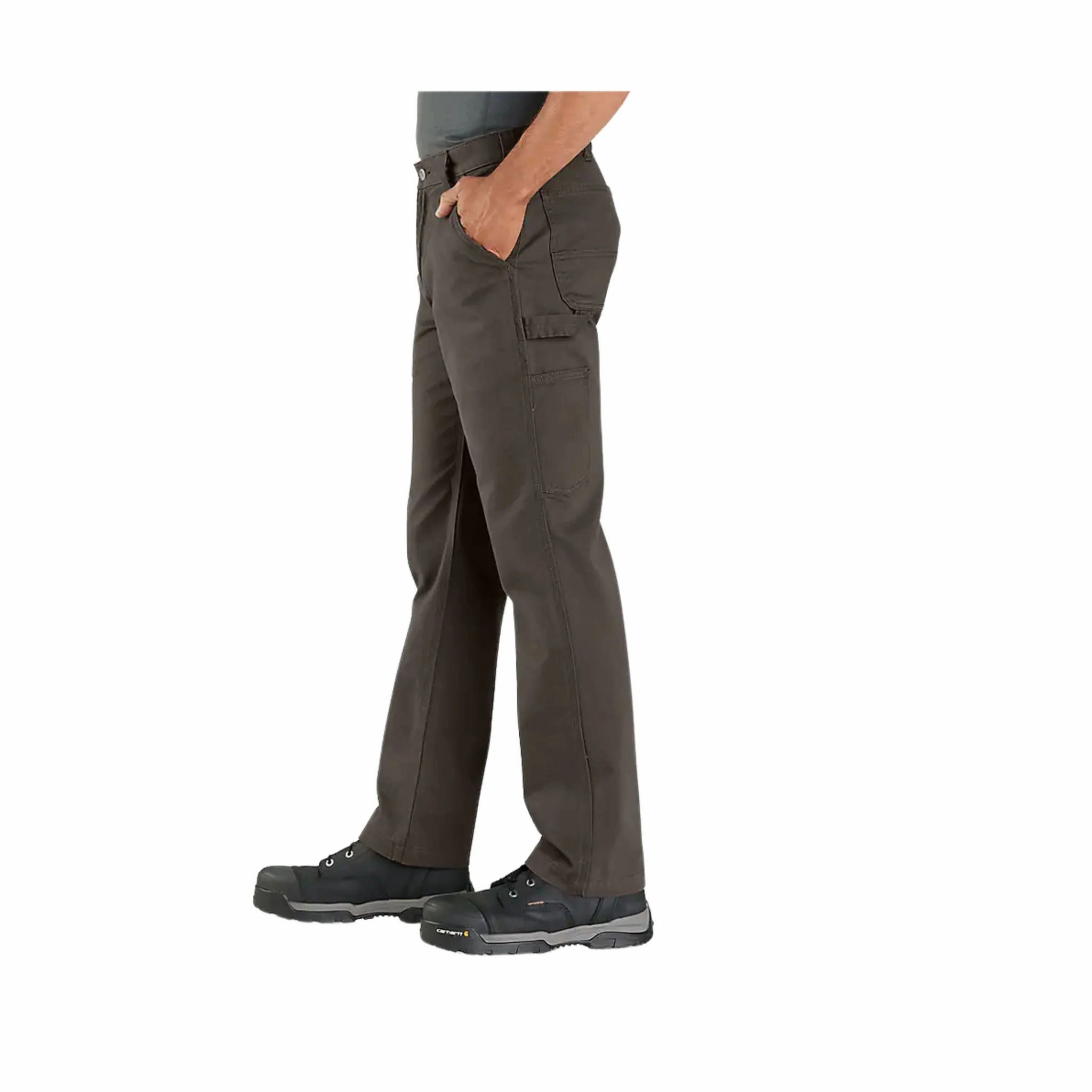 Carhartt Men's Utility Twill Relaxed Fit Work Pant - Dark Coffee Wind Resistance TearResistantMaterial