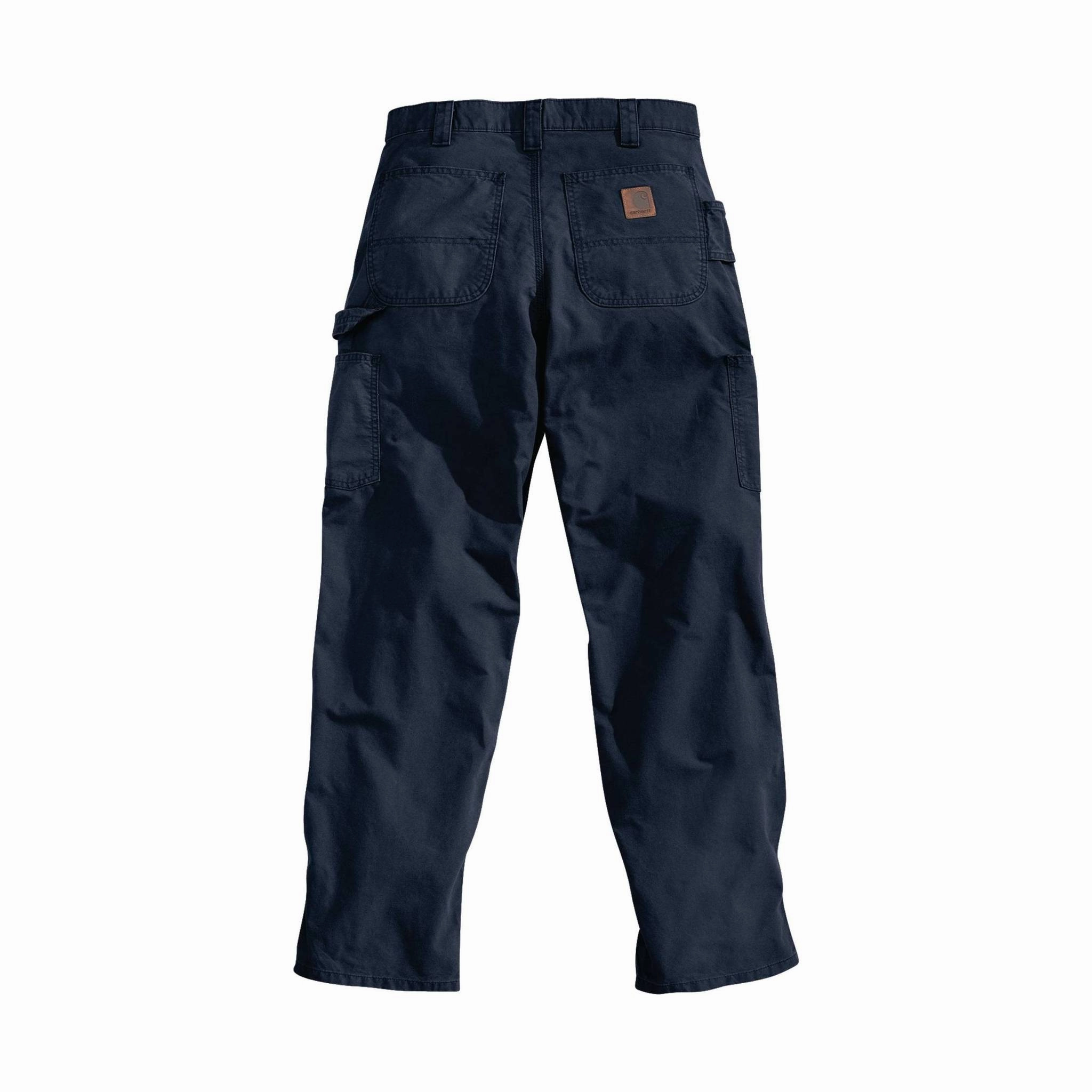 Carhartt Men's Utility Work Canvas Loose Fit Pant - Navy Ultra Soft Texture