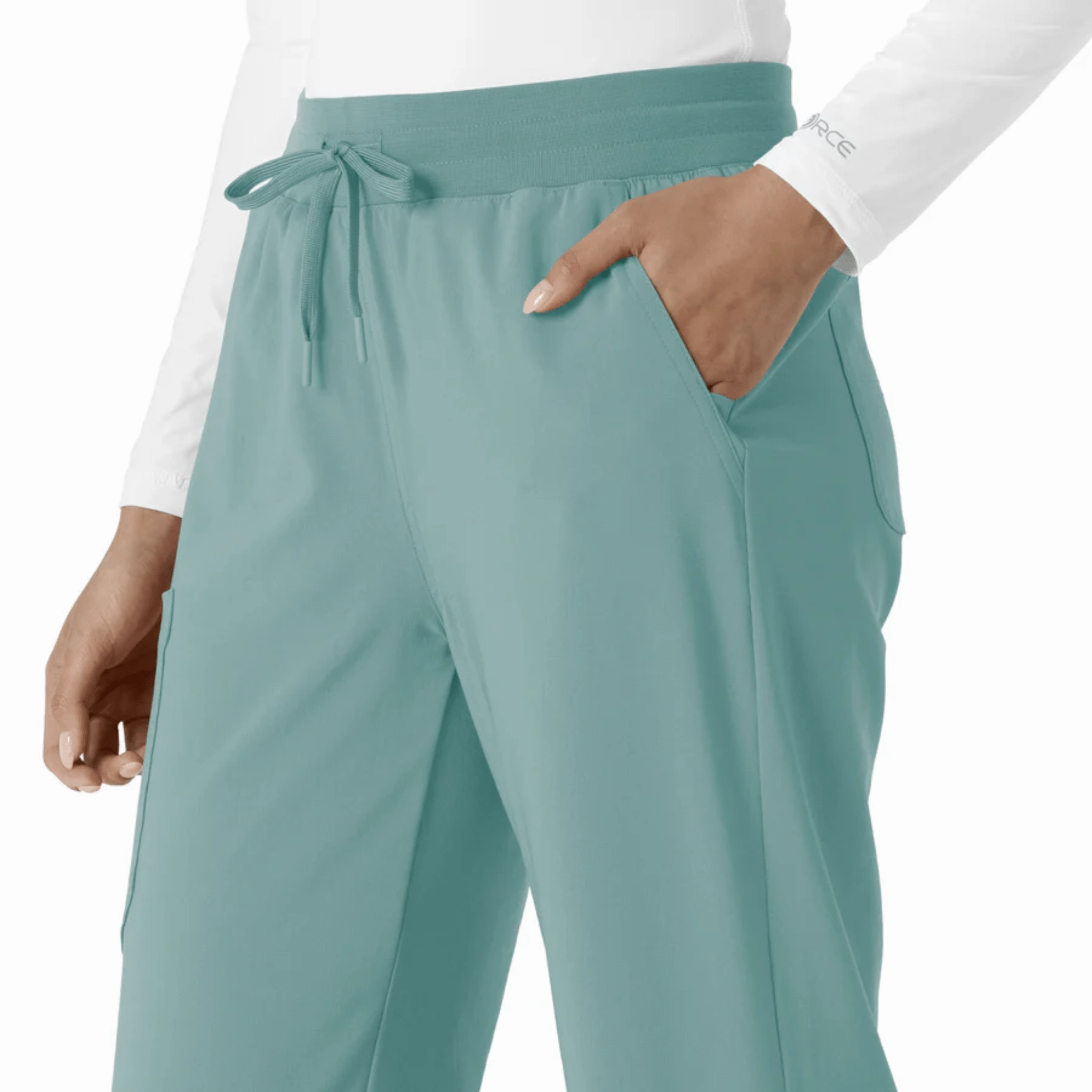 Carhartt Women's Force Cross Flex Boot Cut Scrub Pant - Summer Blue Flattering Comfort
