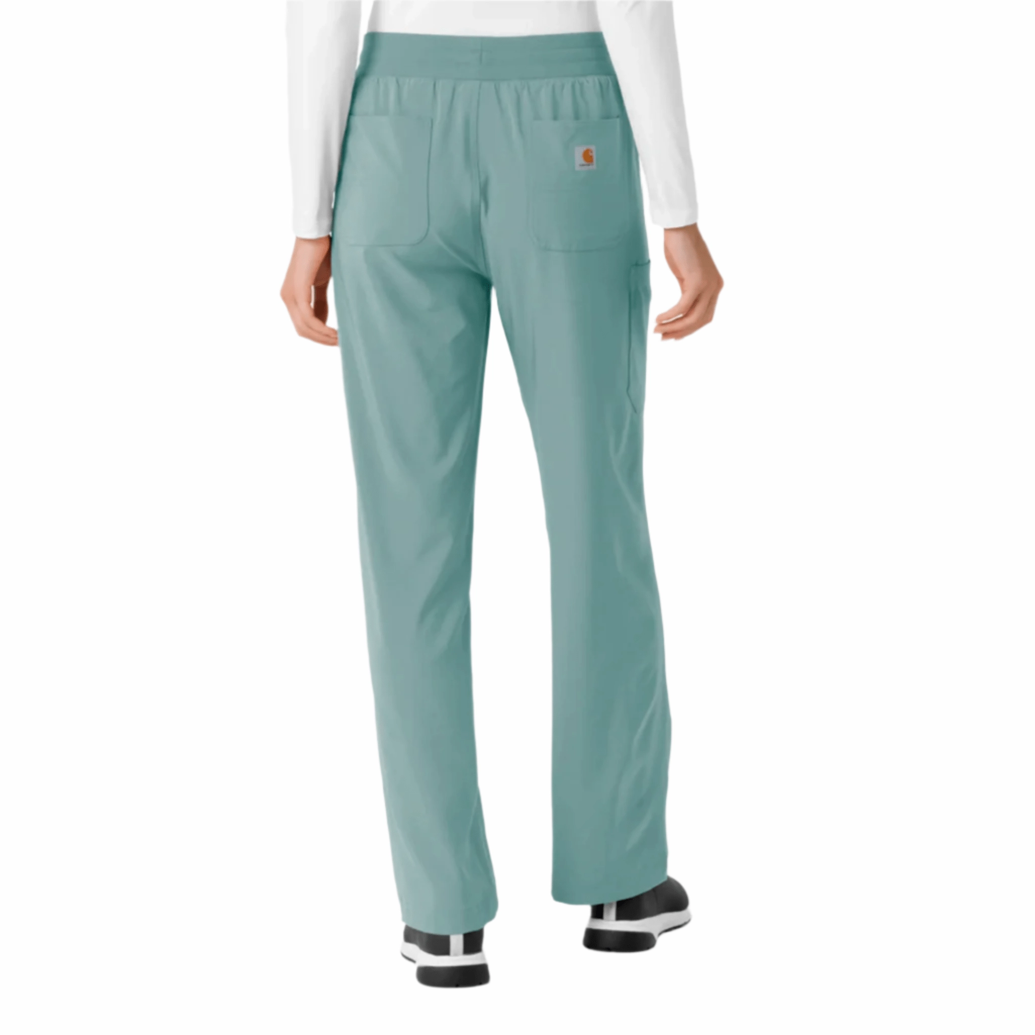 Anti Pilling Reinforced Seams Carhartt Women's Force Cross Flex Boot Cut Scrub Pant - Summer Blue