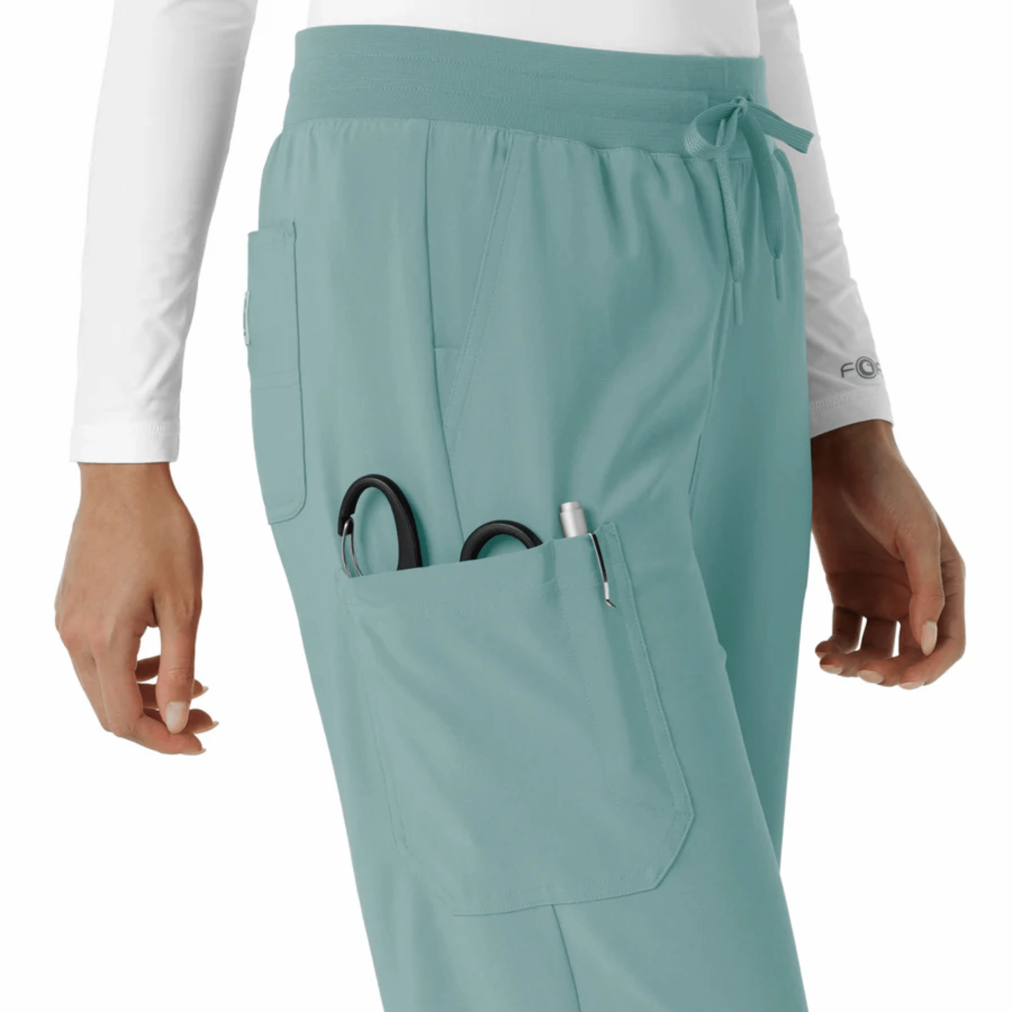 Carhartt Women's Force Cross Flex Boot Cut Scrub Pant - Summer Blue City Ready Fashion Forward