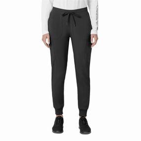 Tight Cut Carhartt Women's Force Cross Flex Cargo Jogger Scrub Pant - Black