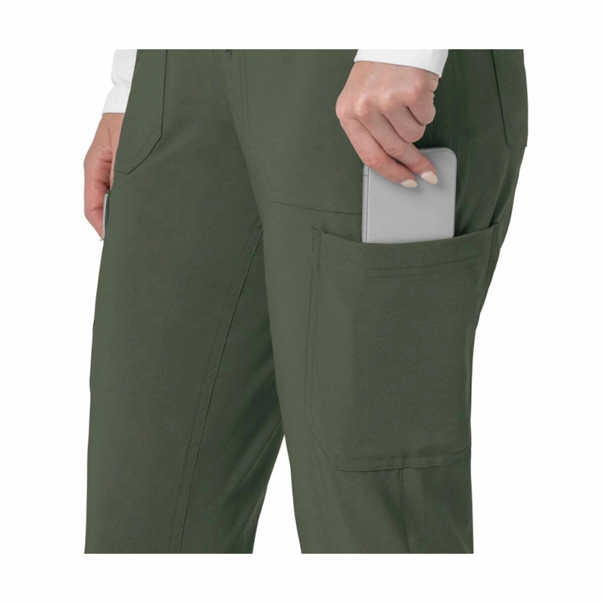 Comfy Ease Carhartt Women's Force Cross Flex Cargo Jogger Scrub Pant - Olive