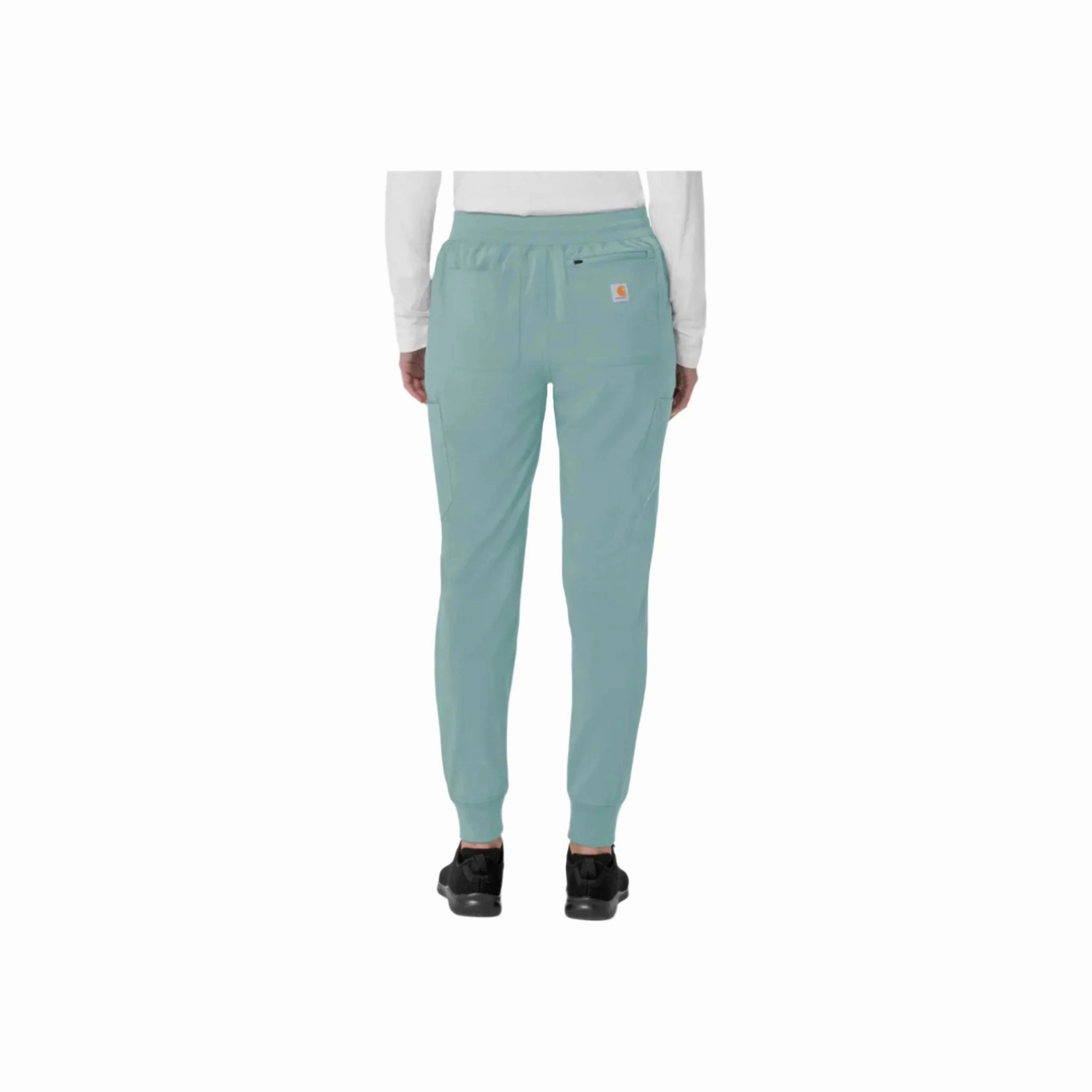 Low-rise style Carhartt Women's Force Cross Flex Cargo Jogger Scrub Pant - Summer Blue