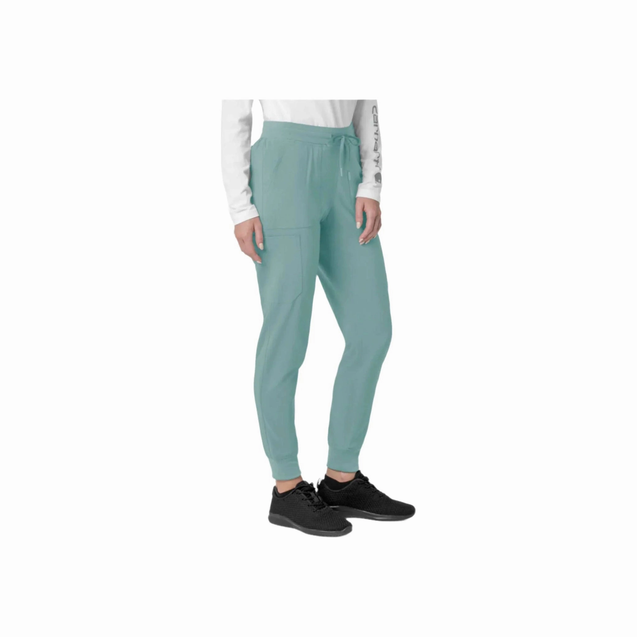 Carhartt Women's Force Cross Flex Cargo Jogger Scrub Pant - Summer Blue Minimal Vibe Laser cut