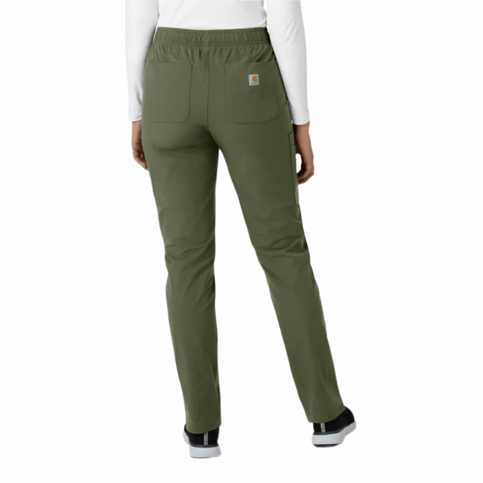 Wrinklefree Carhartt Women's Force Modern Fit Straight Leg Scrub Pant - Olive