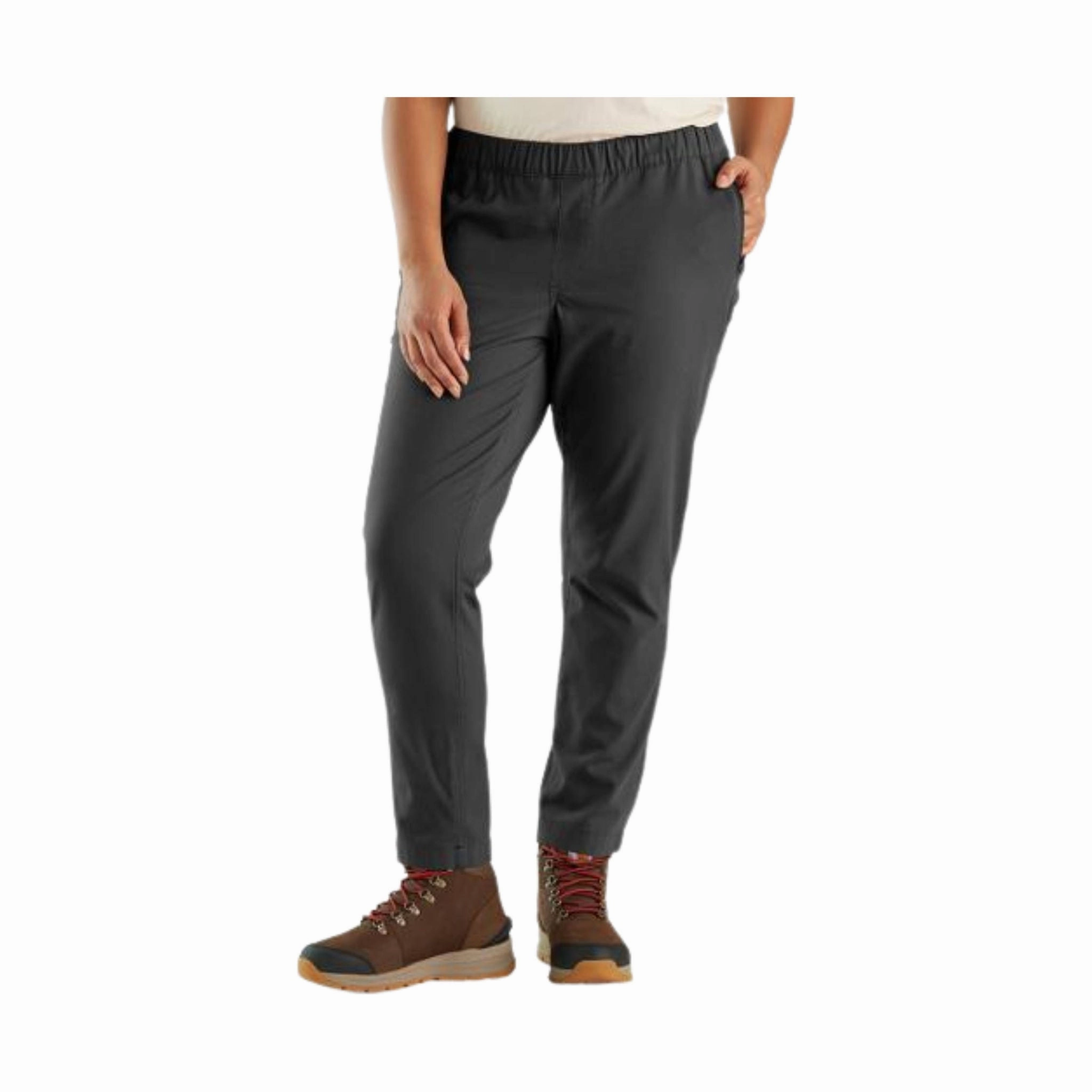 QuickReleaseFastenings Fashion Comfort Wear Carhartt Women's Force Relaxed Fit Ripstop Work Pant - Black