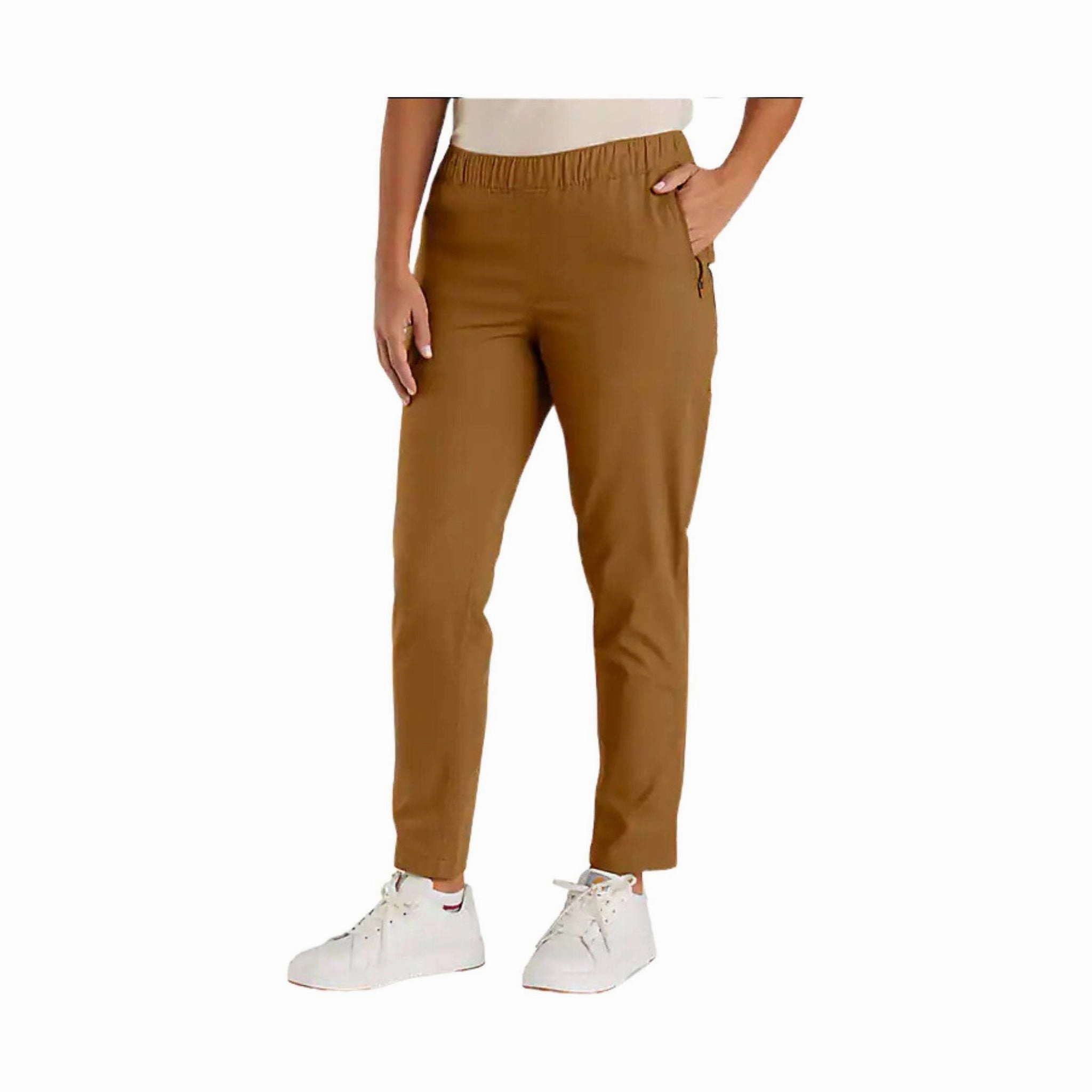 Comfortable Layering AbrasionResistant Carhartt Women's Force Relaxed Fit Ripstop Work Pant - Carhartt Brown