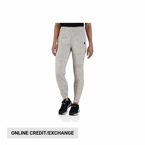 LightweightComfort Carhartt Women's Relaxed Fit Sweatpants - Asphalt Heather