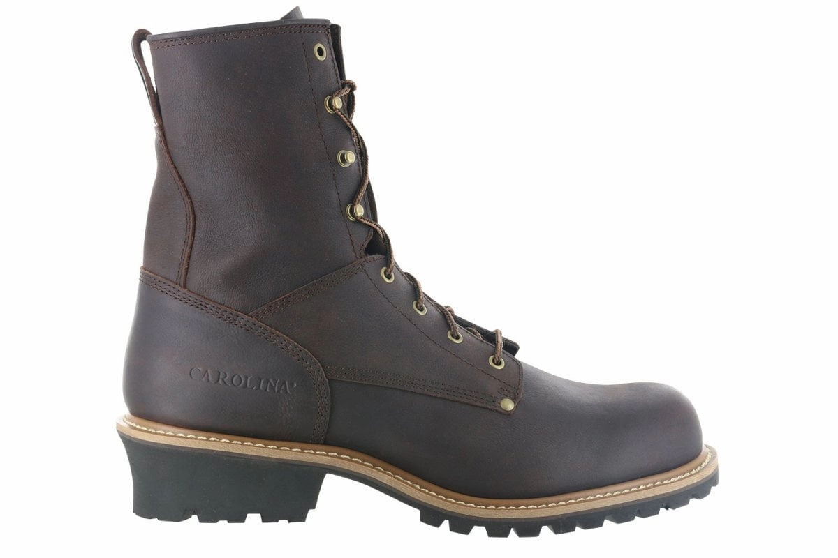 Seamless Comfort Mountain Hike Tough Grip Carolina 8 Inch Steel Toe Logger