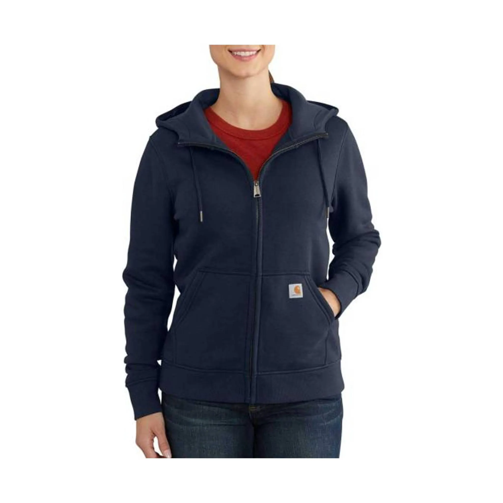 product holiday wearability Carhartt Womens Clarksburg Hoodie - Navy
