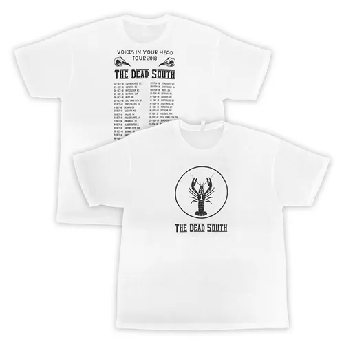 Breathable Wear Fit Ethically Sourced Materials 2018 Voices In Your Head Tour Crawfish T-Shirt - White