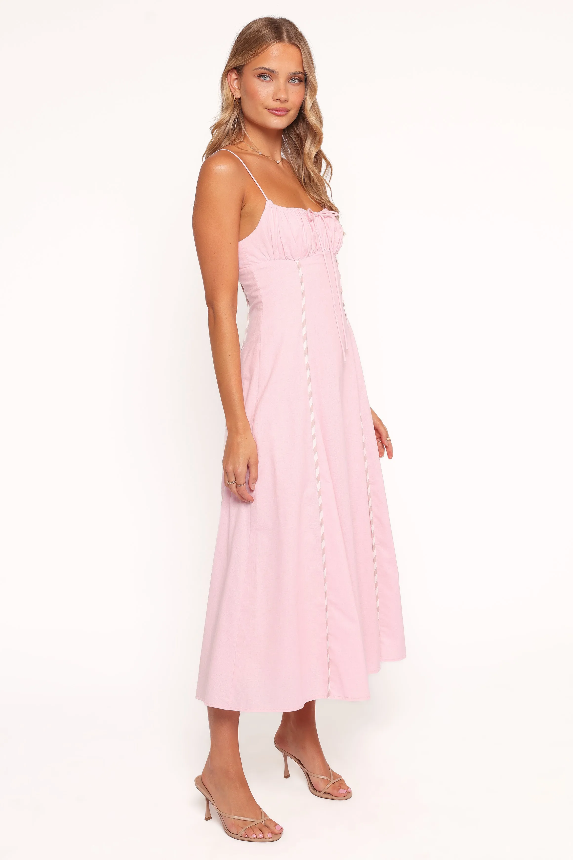 Fashionable Cut Talyn Midi Dress - Pink